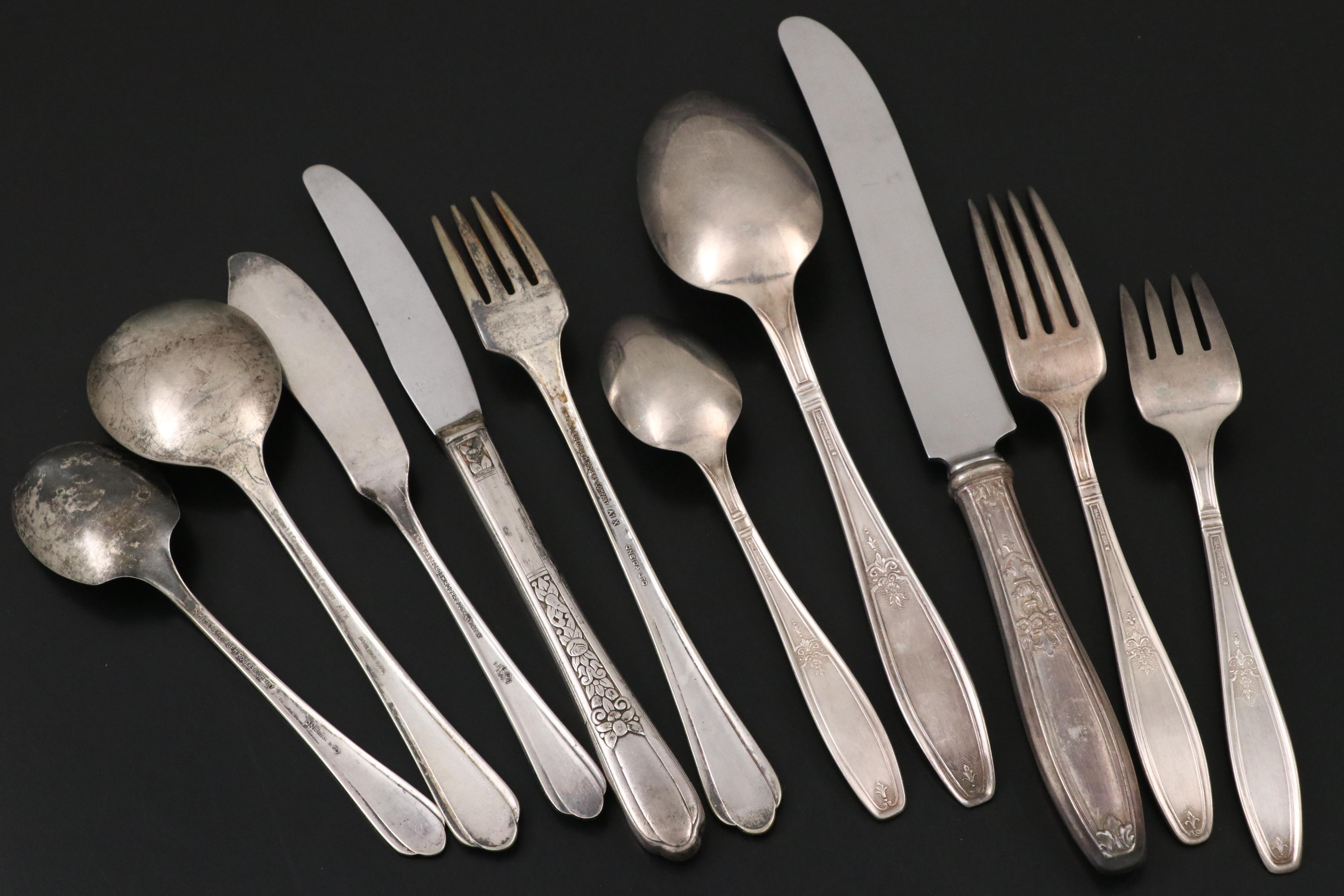Rogers "Ambassador" and Assorted Silver Plate Flatware