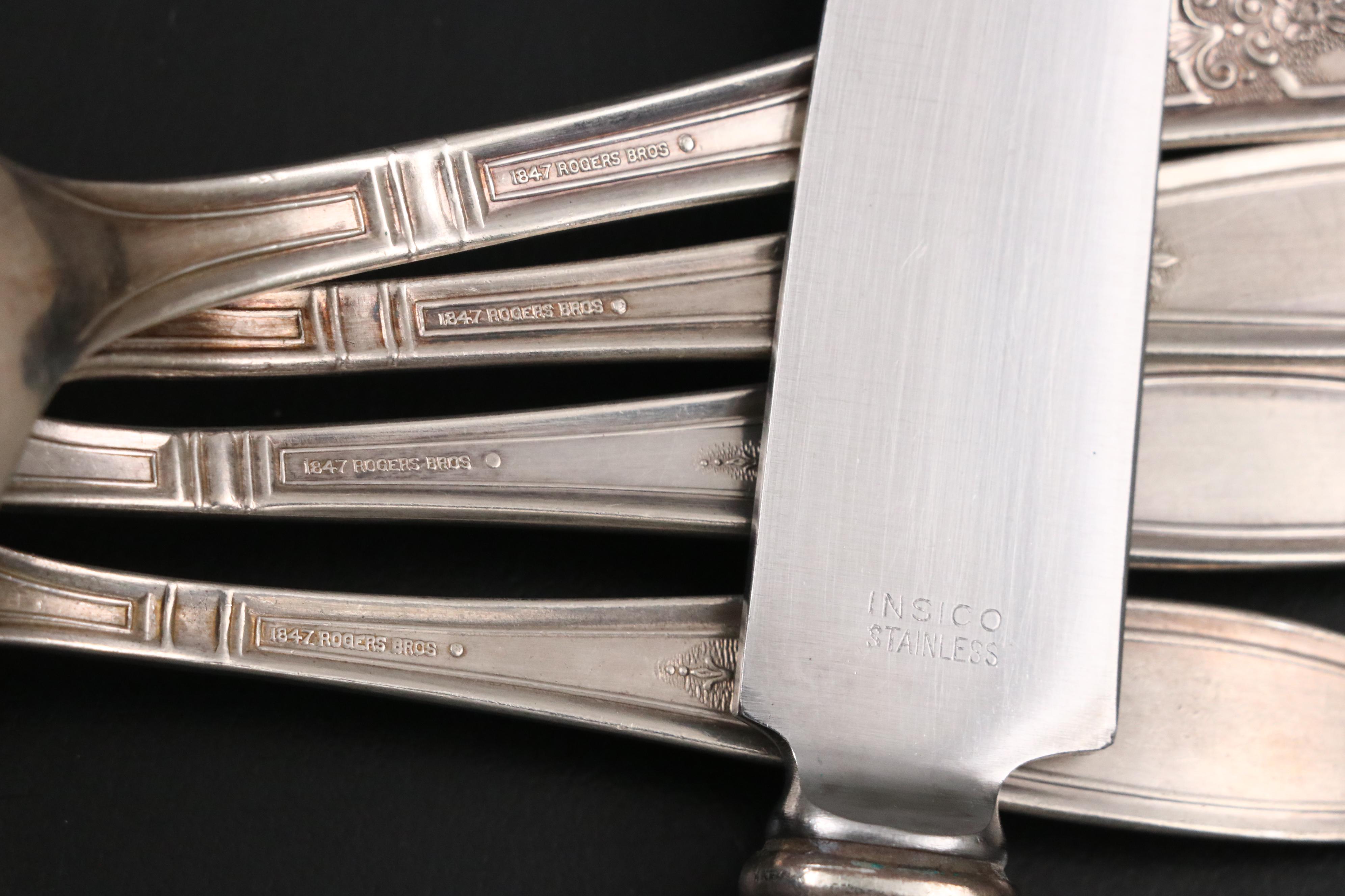 Rogers "Ambassador" and Assorted Silver Plate Flatware