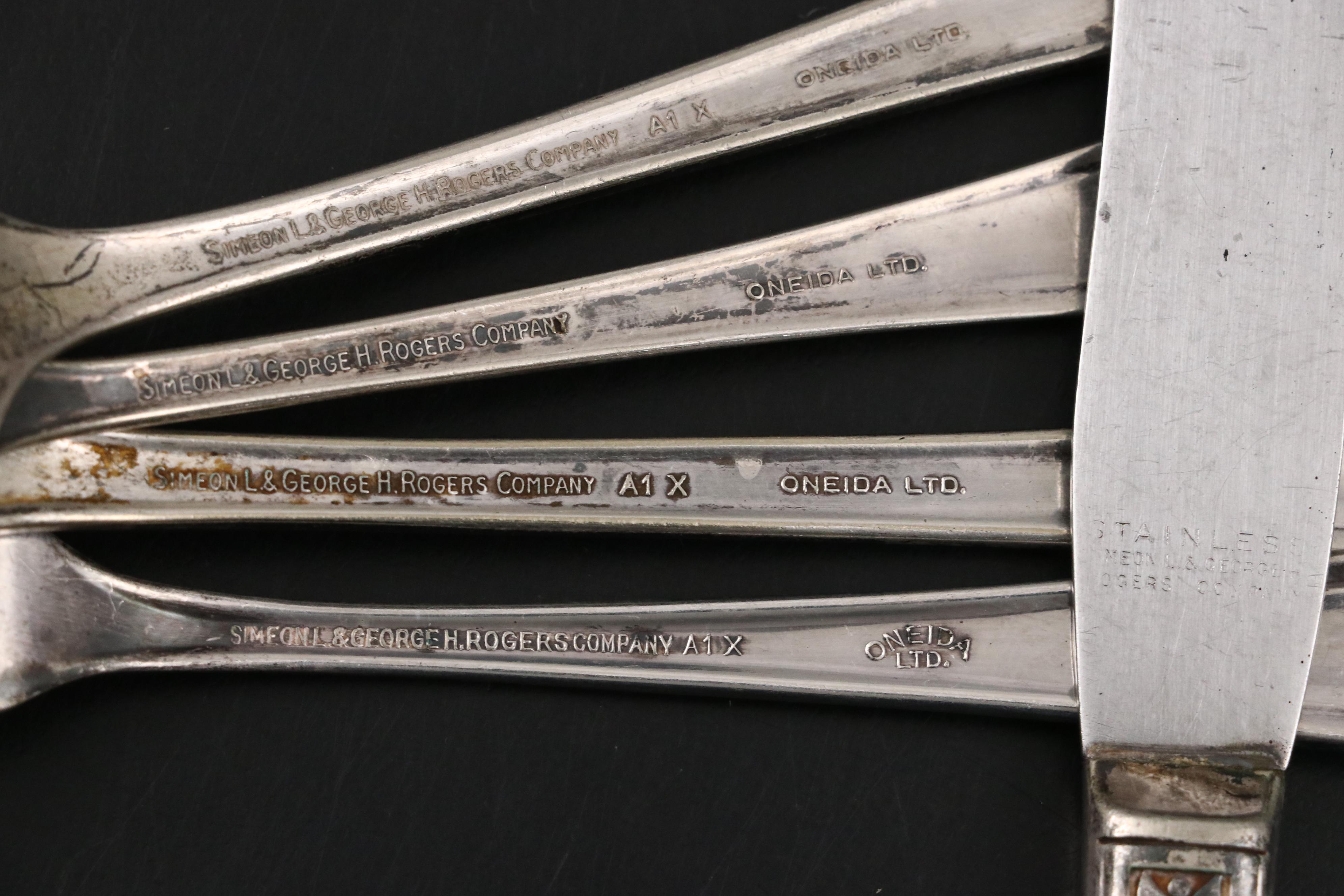 Rogers "Ambassador" and Assorted Silver Plate Flatware