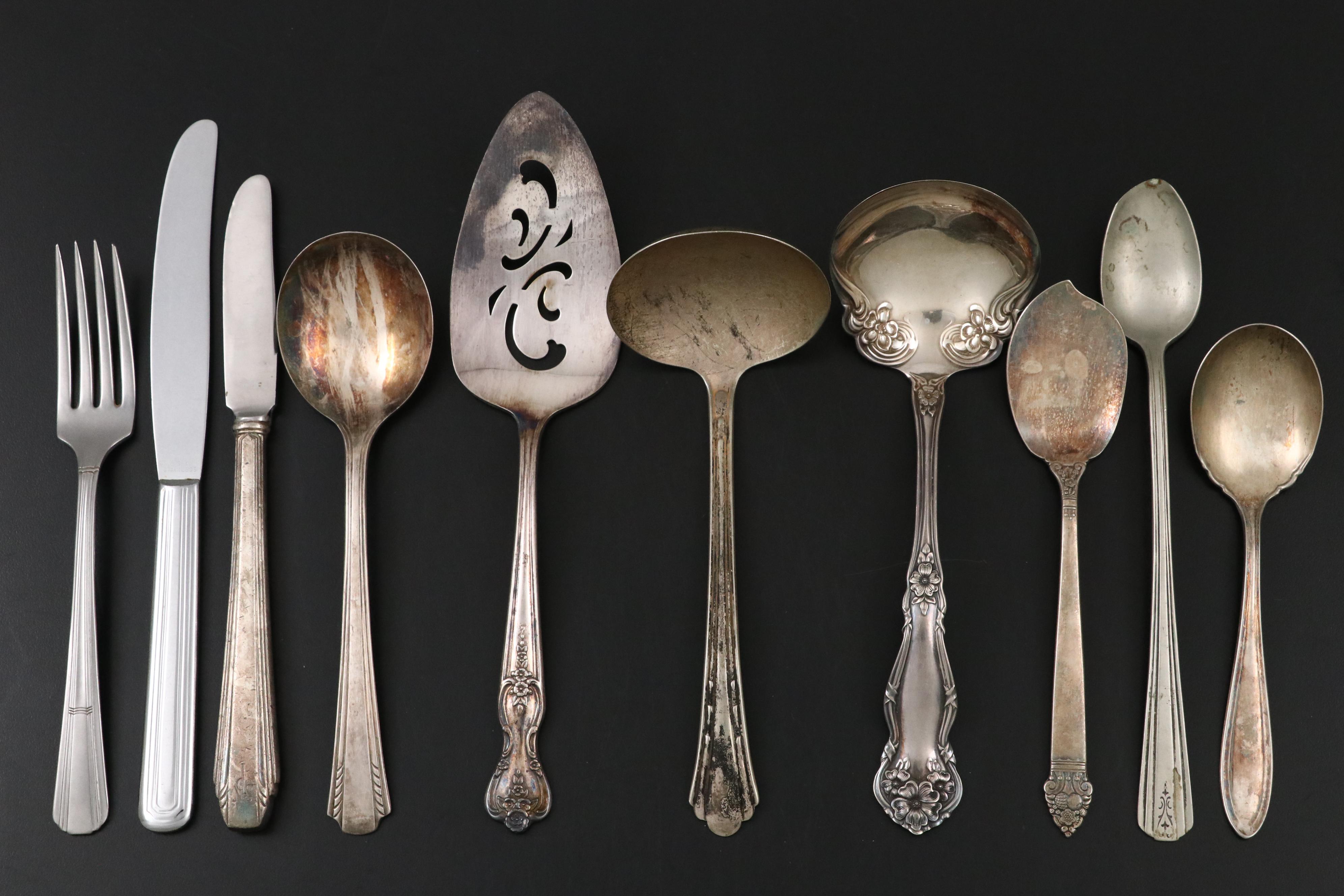 Rogers "Ambassador" and Assorted Silver Plate Flatware