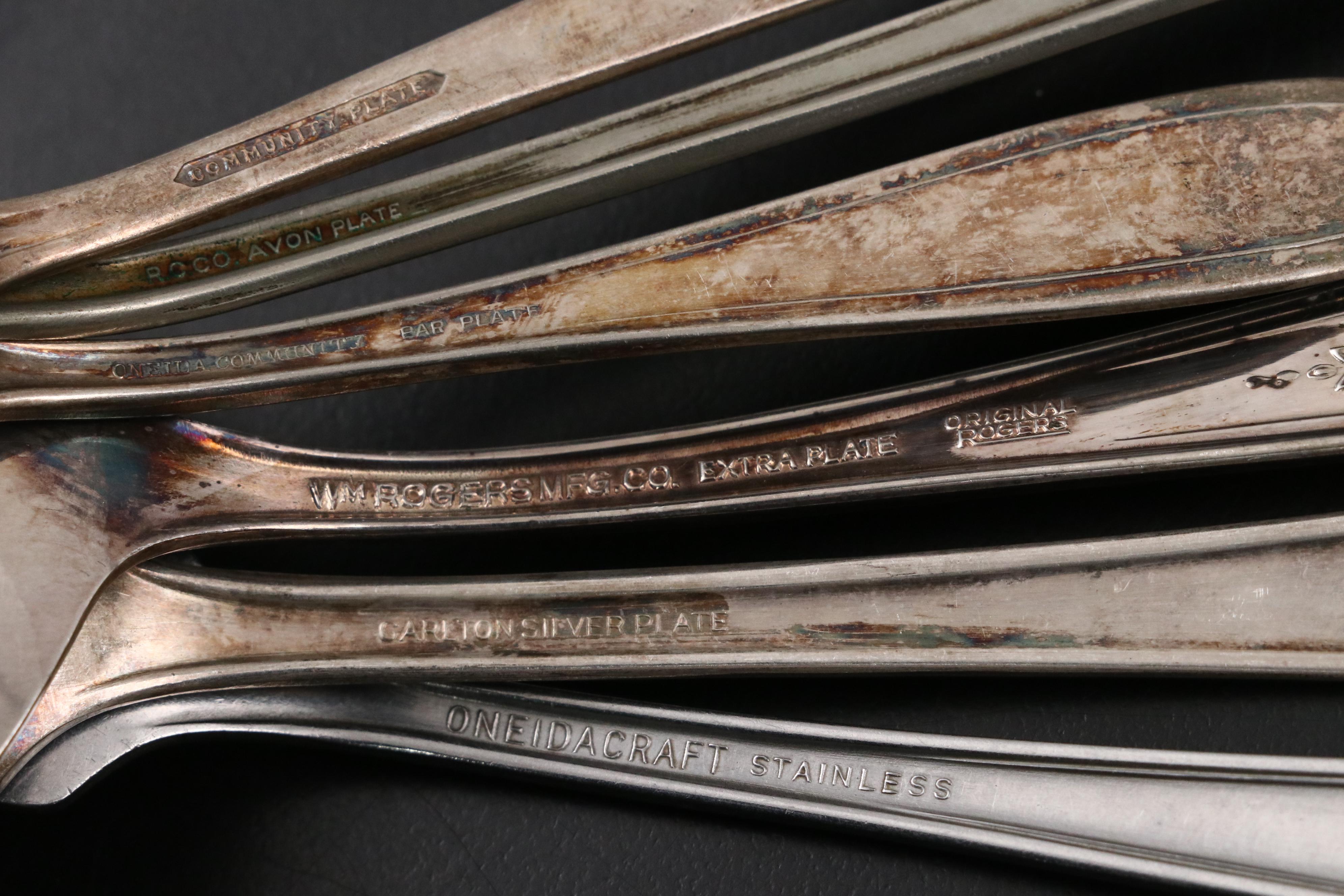 Rogers "Ambassador" and Assorted Silver Plate Flatware