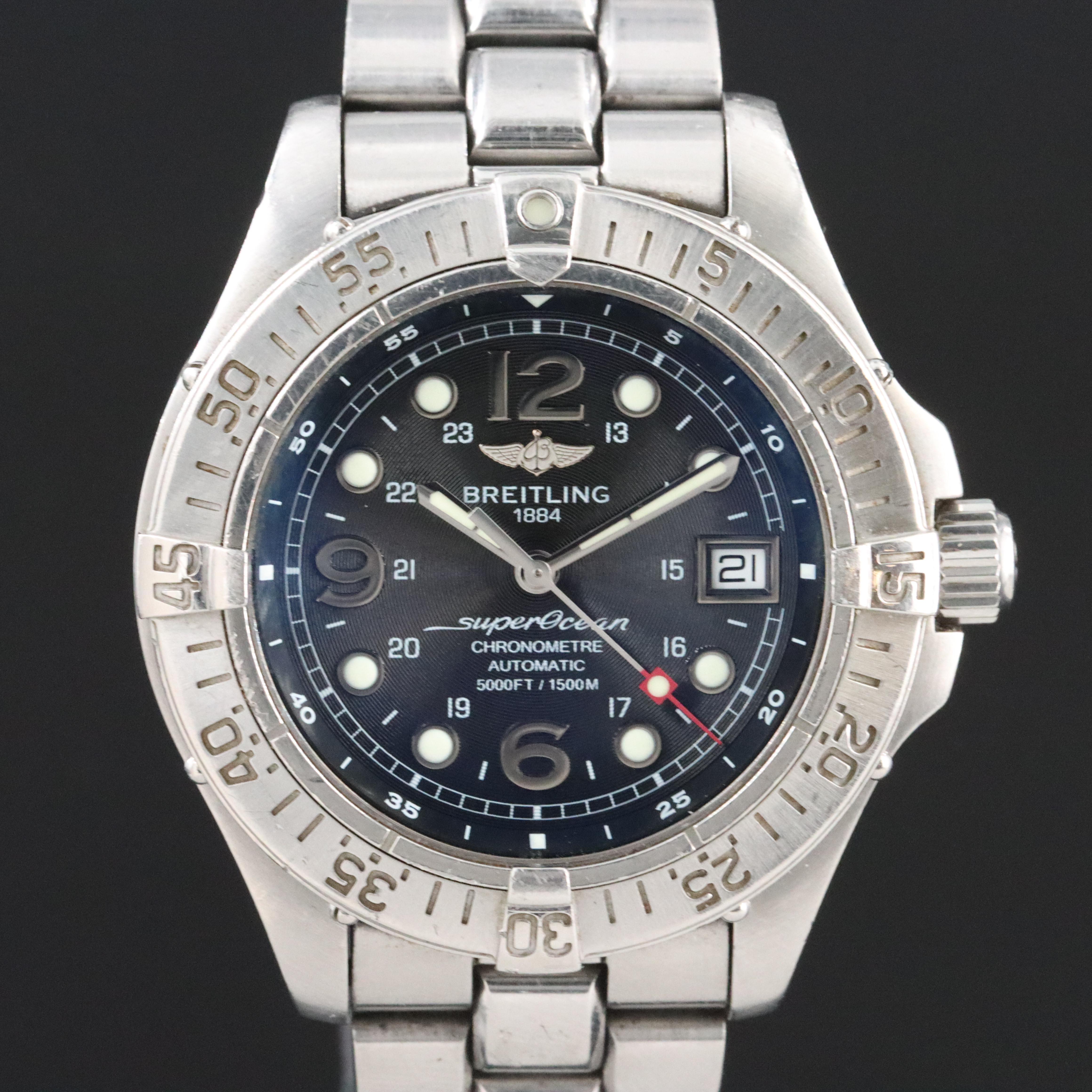 Breitling Superocean 1500 Meters Automatic Date Watch