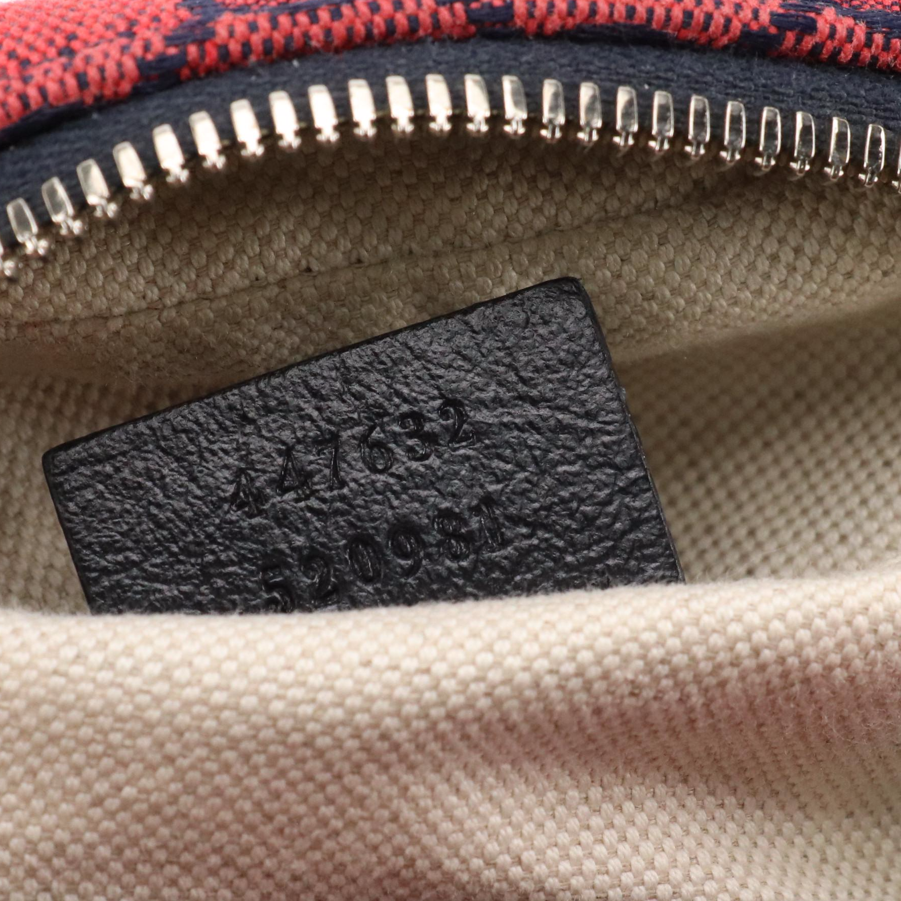 Gucci Marmont Red GG Canvas Limited Edition Crossbody Bag