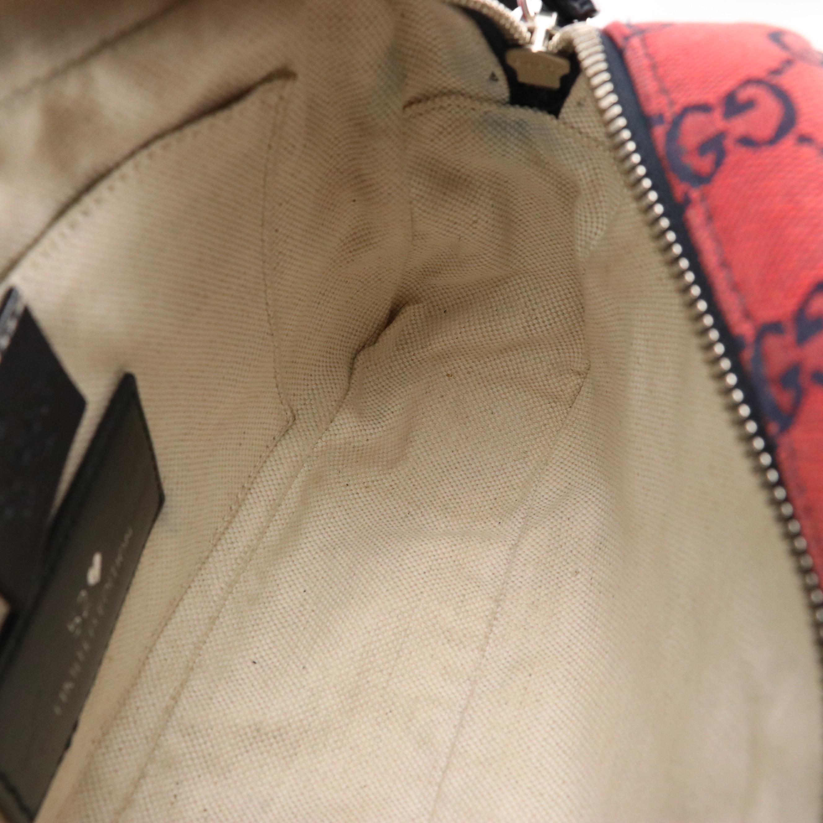 Gucci Marmont Red GG Canvas Limited Edition Crossbody Bag