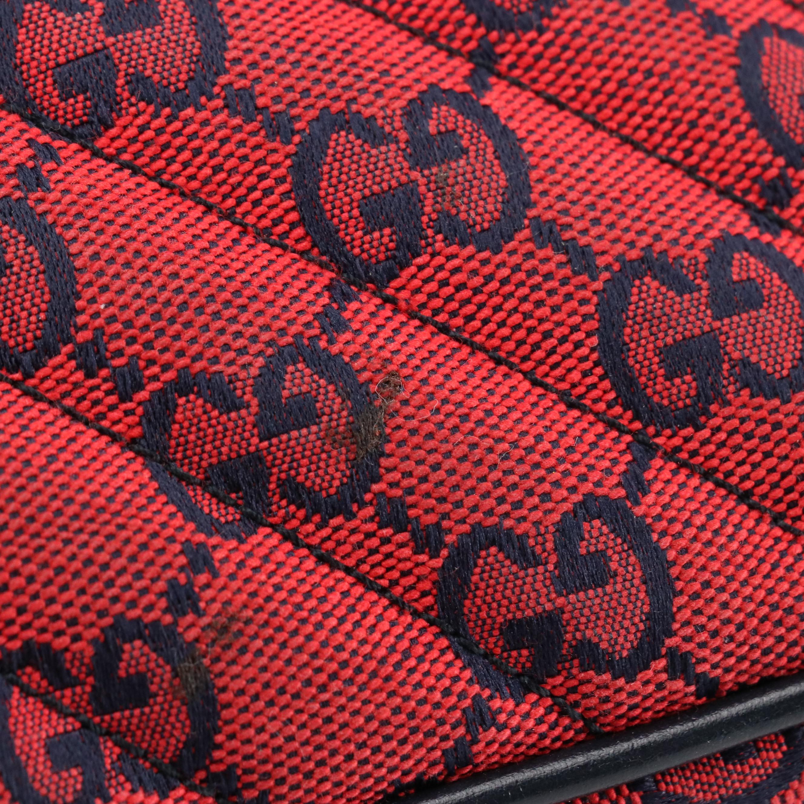 Gucci Marmont Red GG Canvas Limited Edition Crossbody Bag