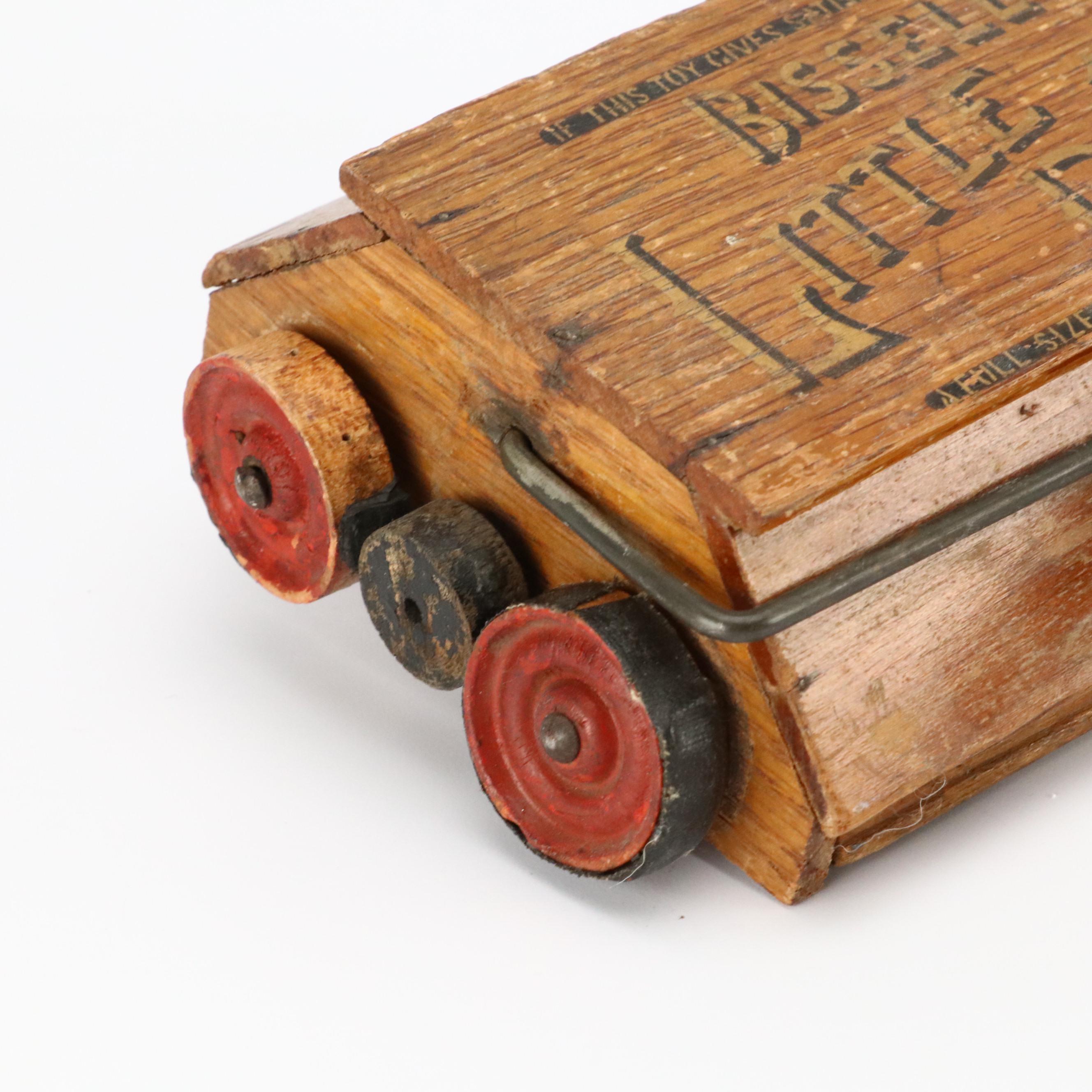 Bissell's Little Daisy Wood Toy Floor Sweeper, Early 20th Century