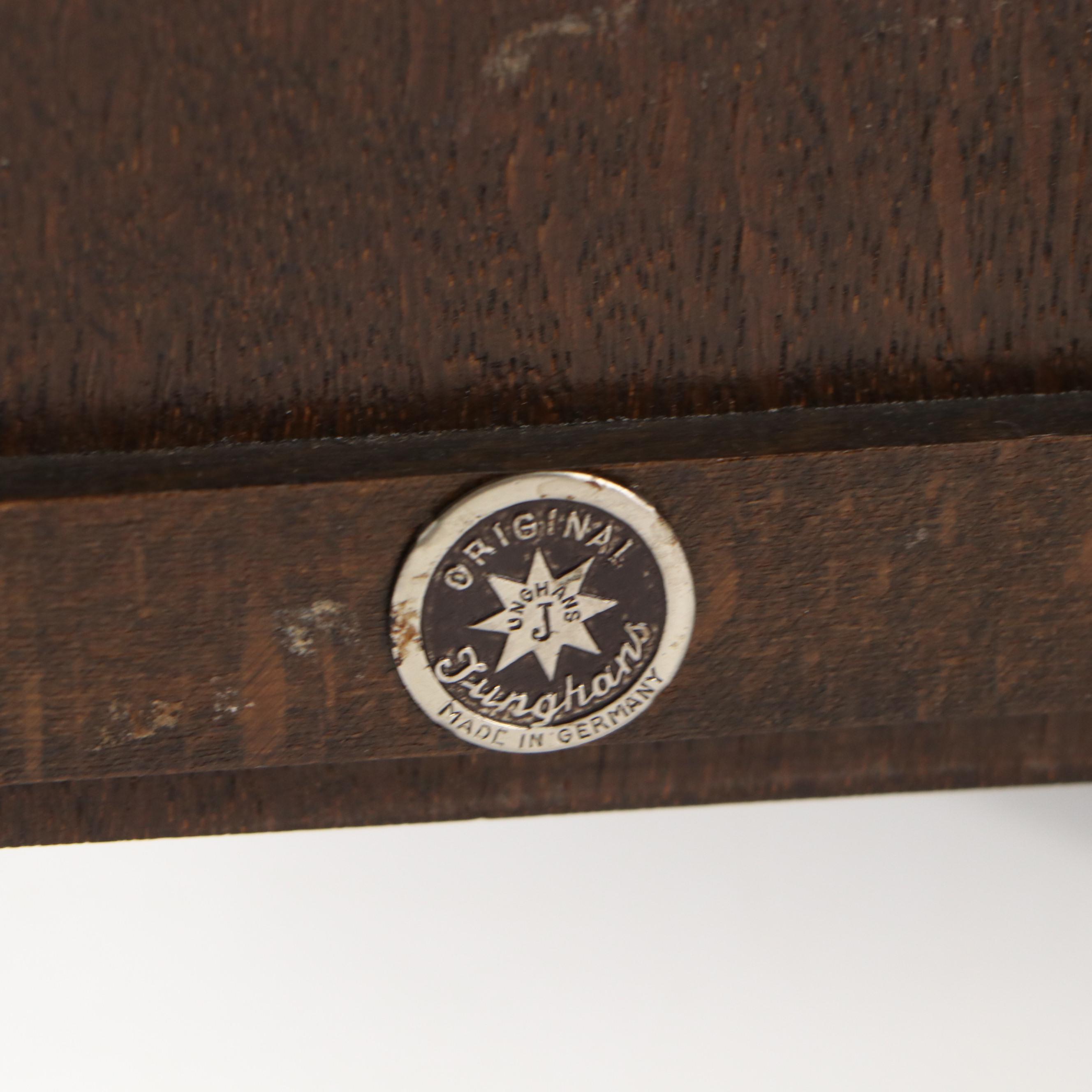 Junghans Art Deco Style Wooden Mantel Clock, Mid-20th Century