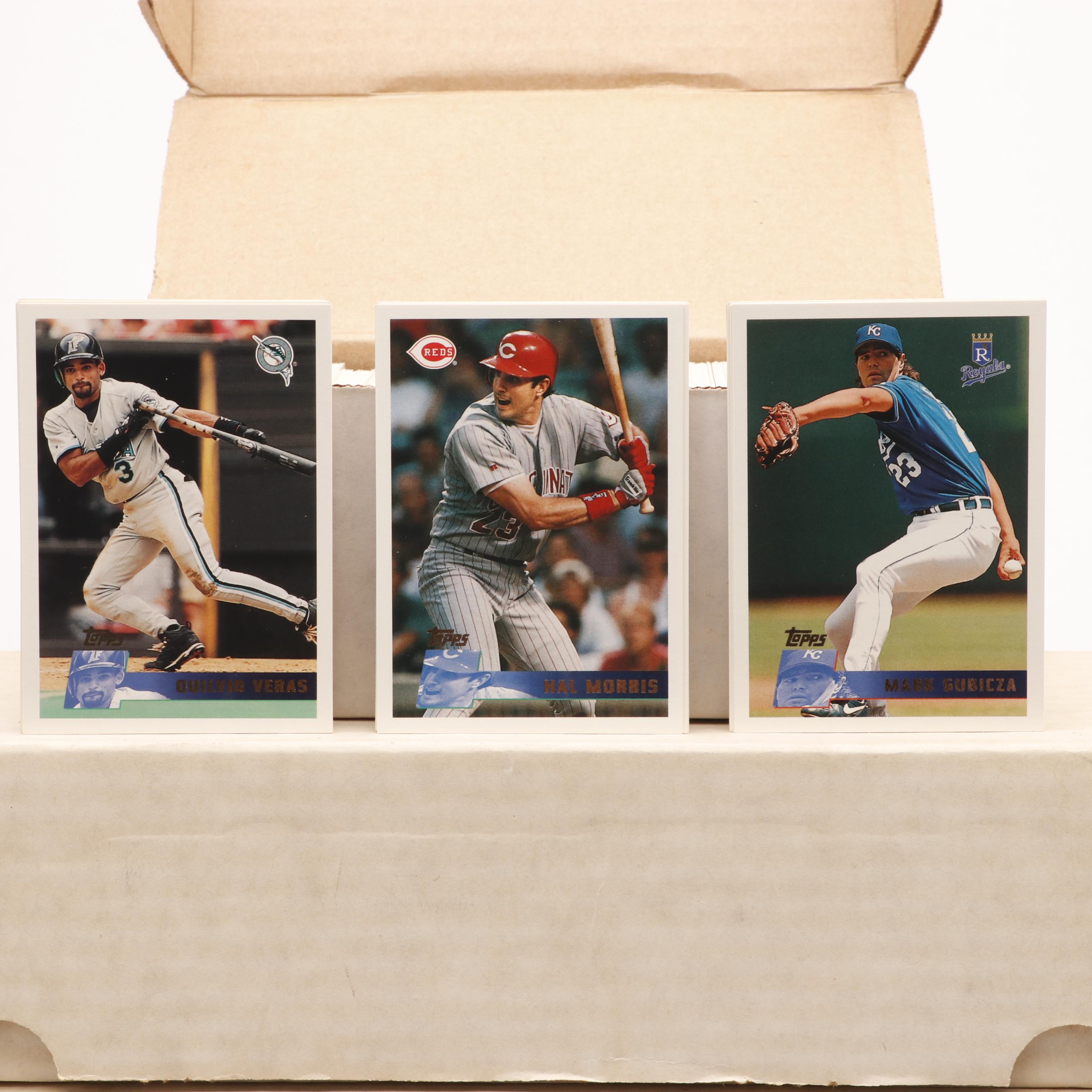 Large Group of Baseball and Football Card Year Sets, Topps, Fleer, and More