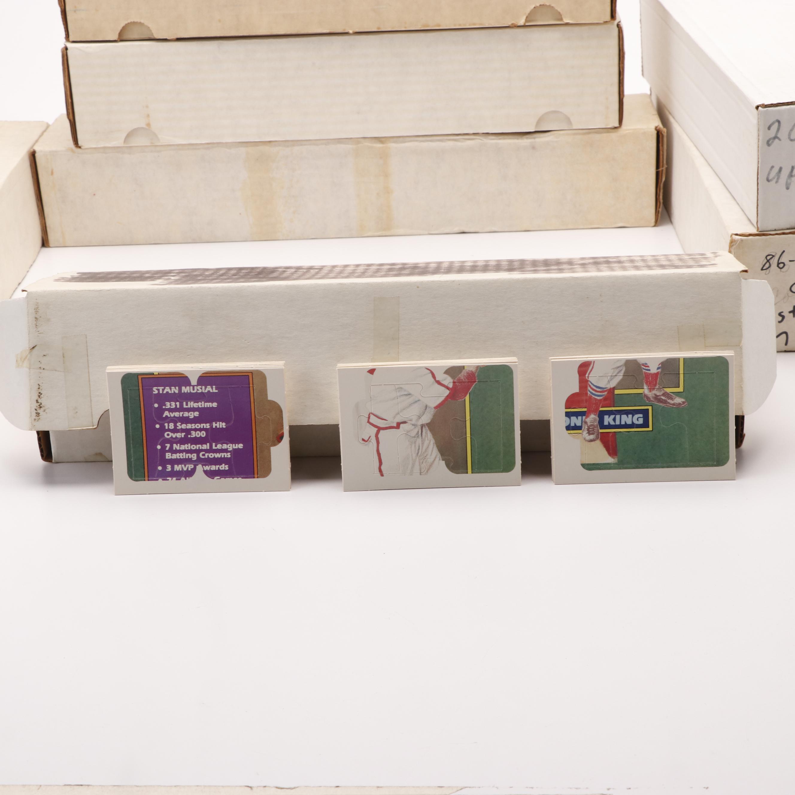 Large Group of Baseball and Football Card Year Sets, Topps, Fleer, and More