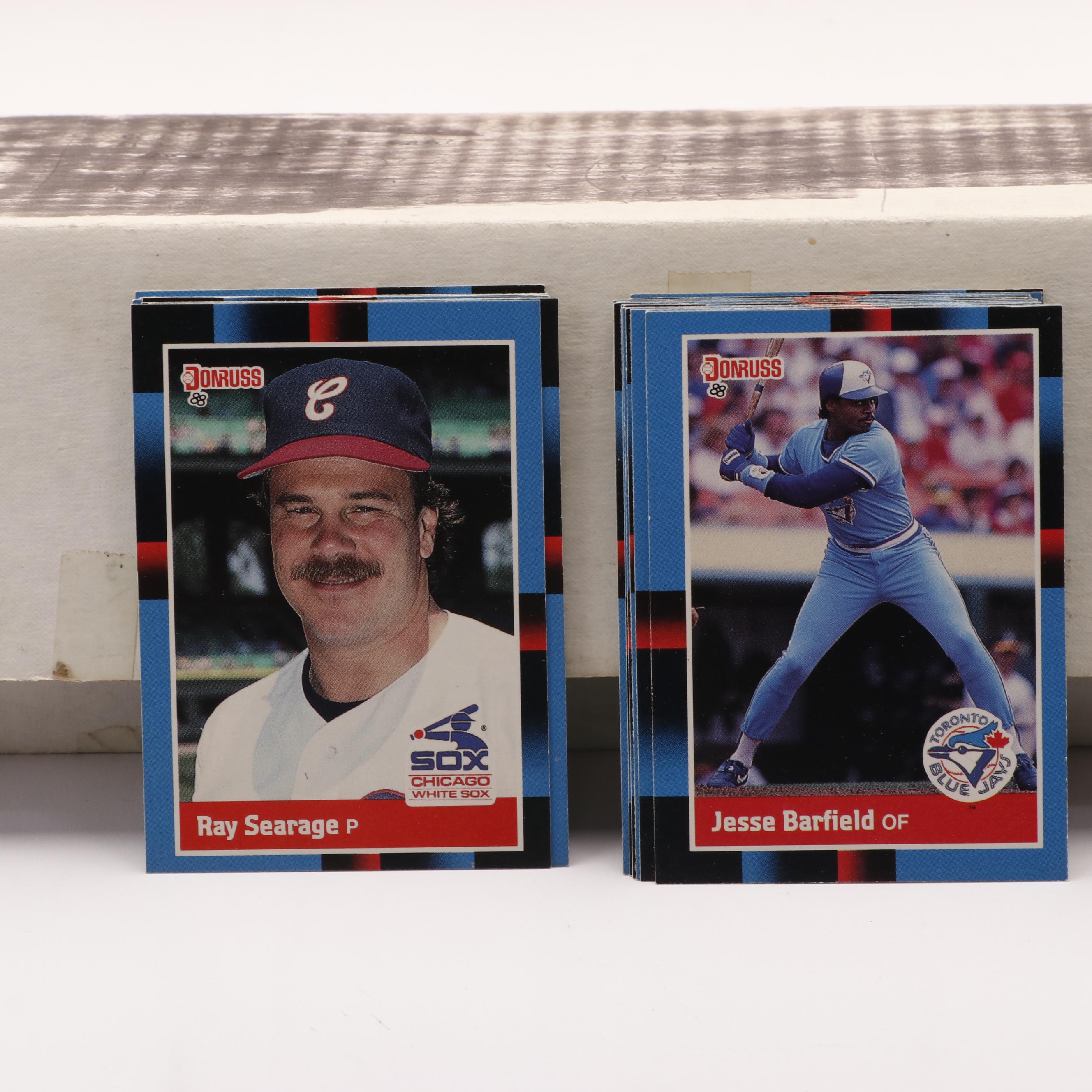 Large Group of Baseball and Football Card Year Sets, Topps, Fleer, and More