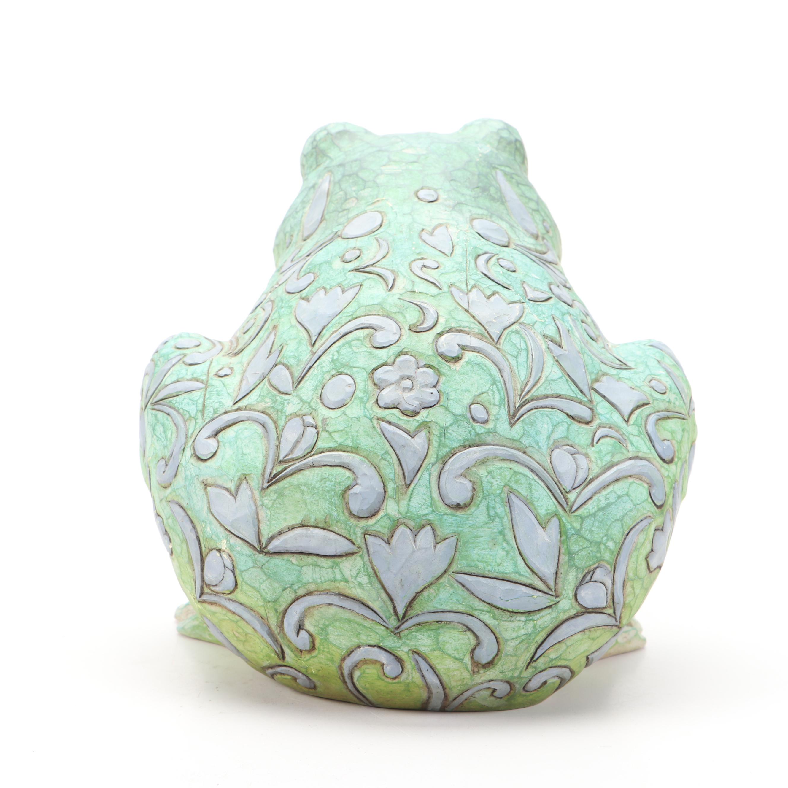 Jim Shore Heartwood Creek Frog Garden Statue