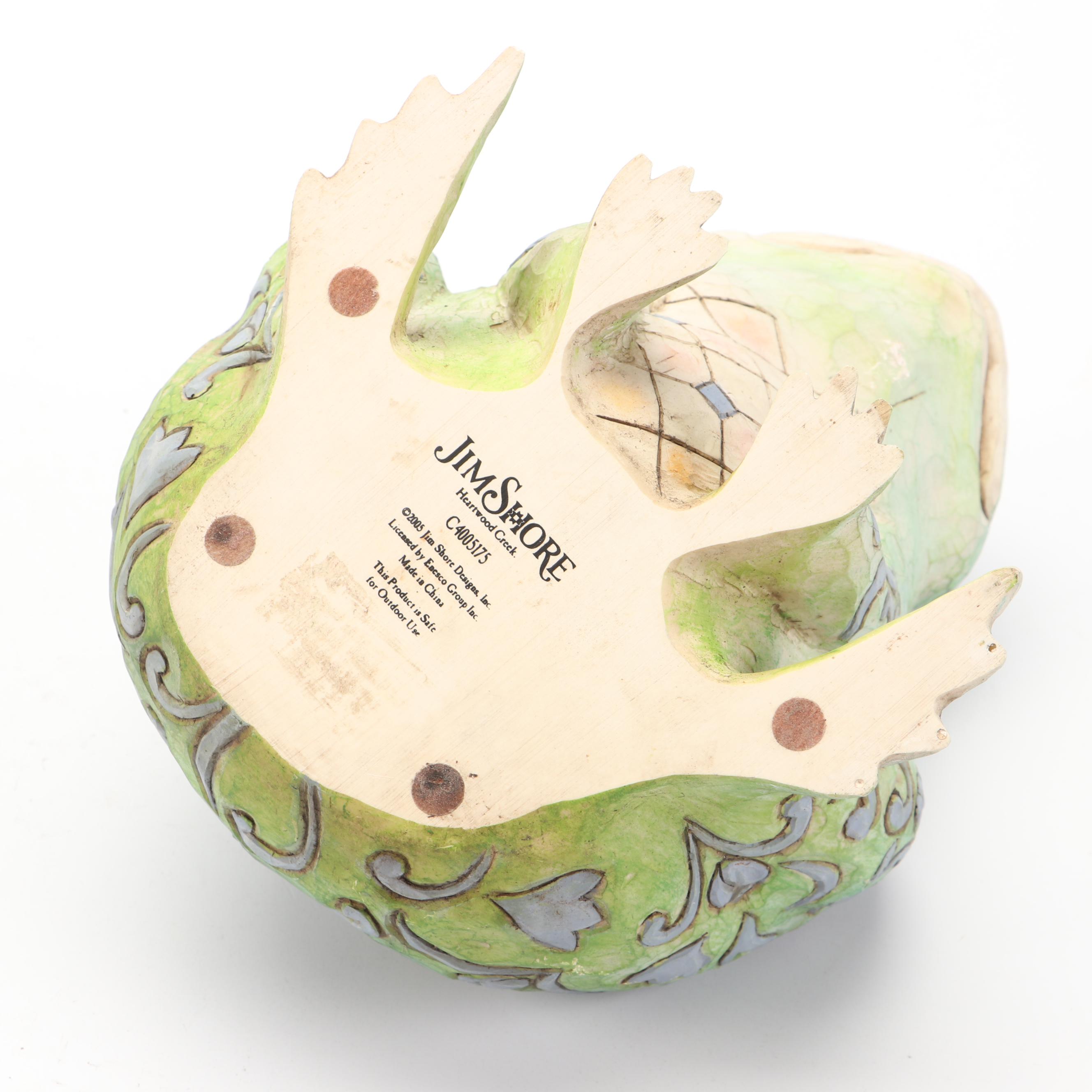 Jim Shore Heartwood Creek Frog Garden Statue