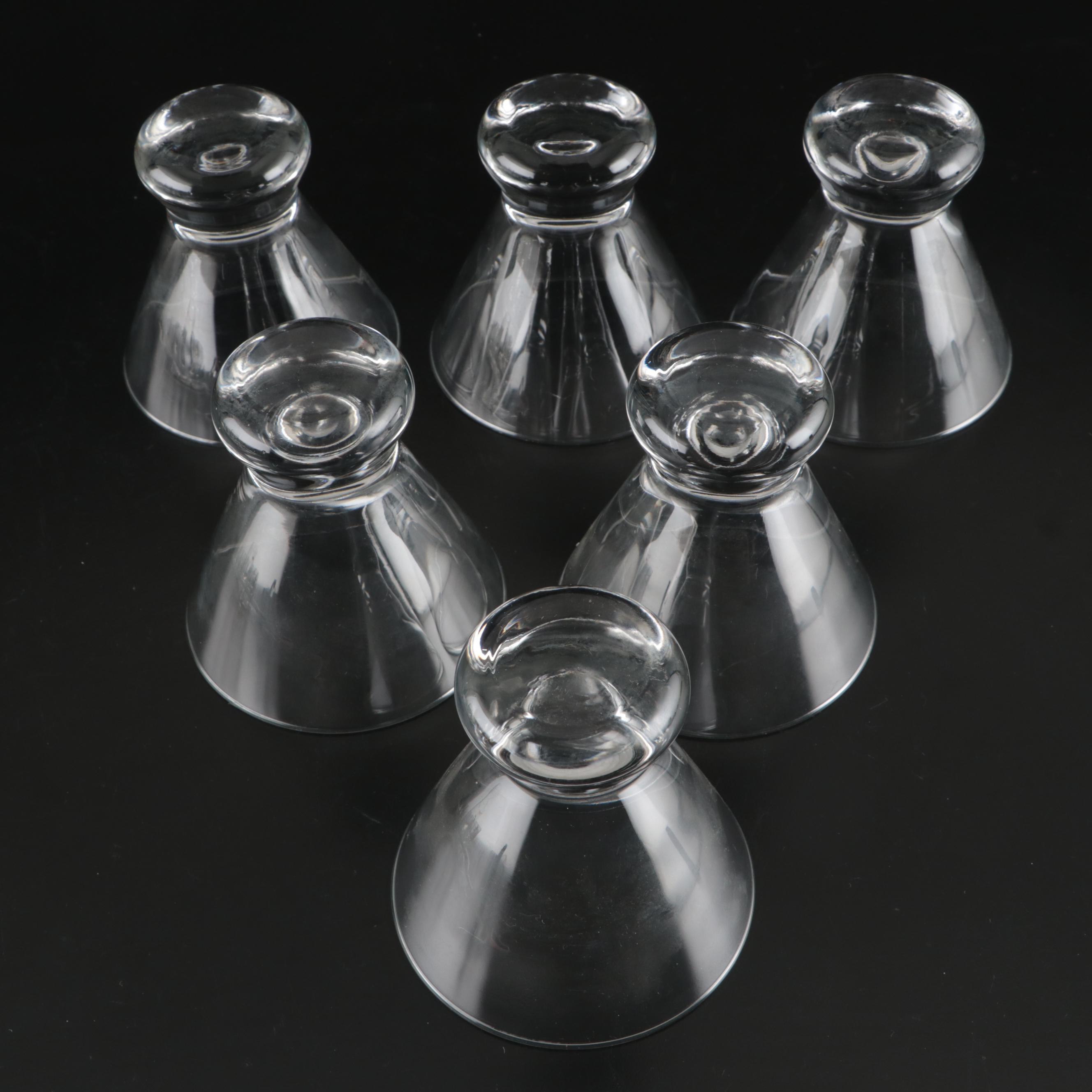 Stemless Martini Glasses with Cordials, Pitcher, Serving Tray and More Barware