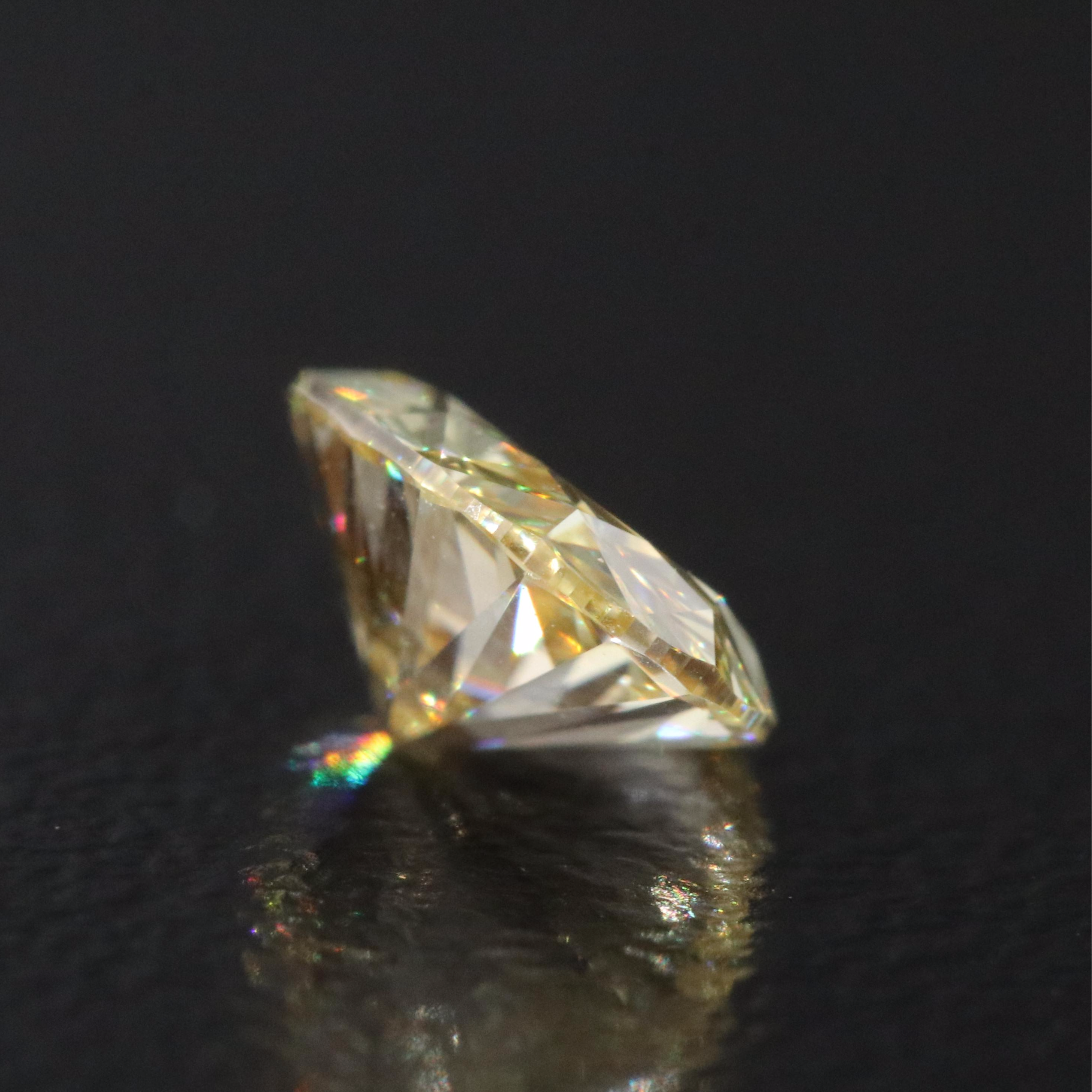Loose 1.00 CT Lab Grown Fancy Yellow Diamond with IGI Report