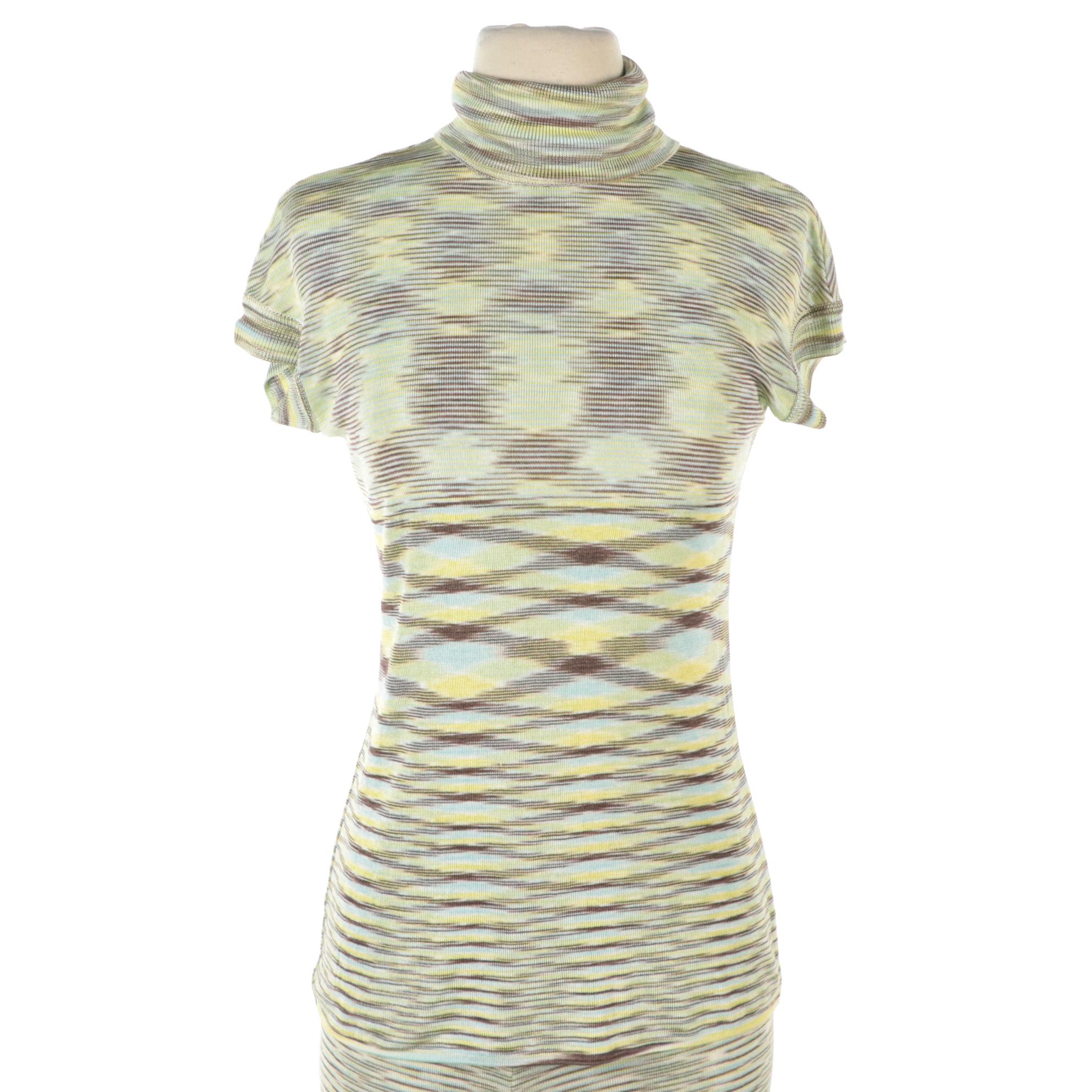 Missoni Orange Label Pant Set and Cardigan Sweater, 1970s