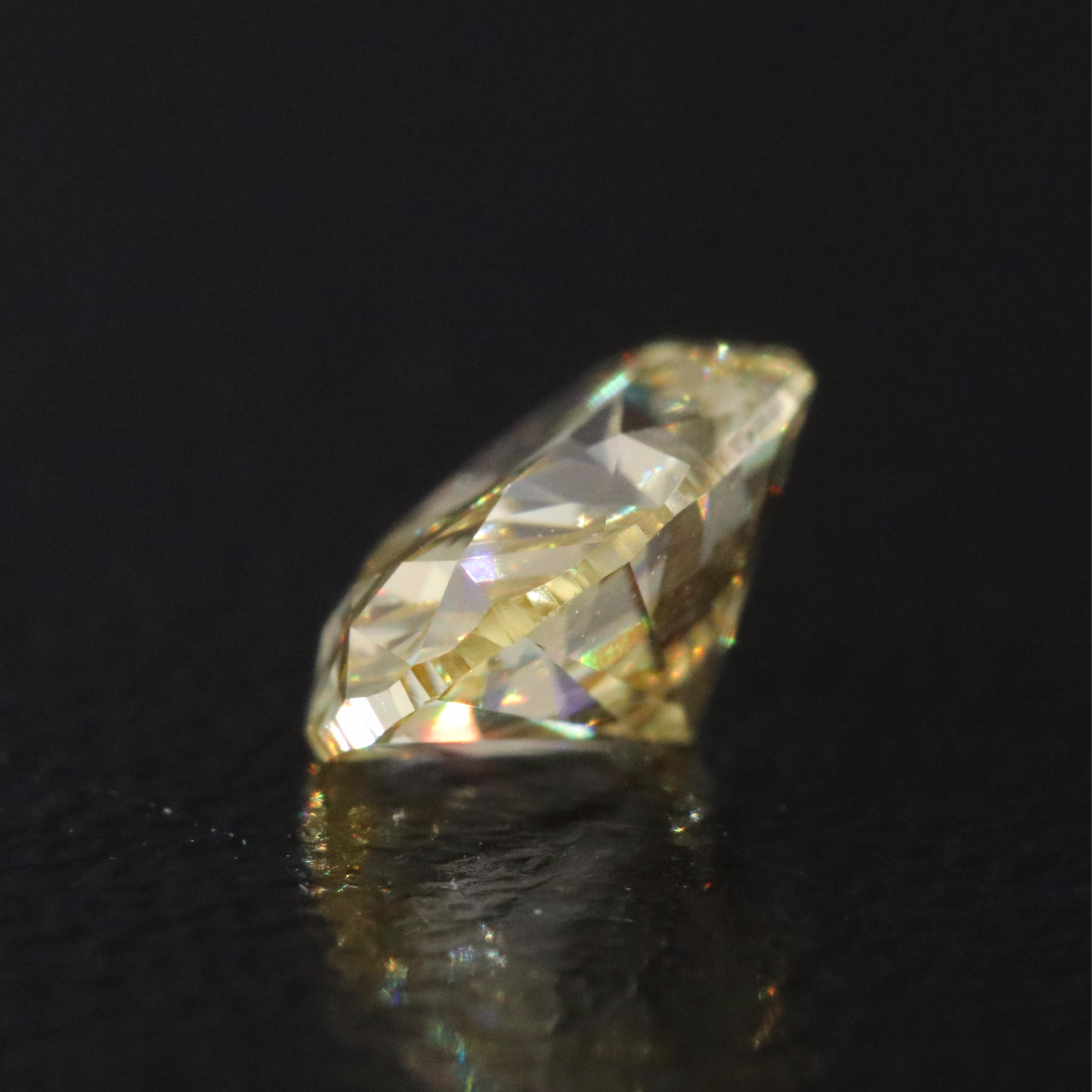 Loose 1.00 CT Lab Grown Fancy Yellow Diamond with IGI Report