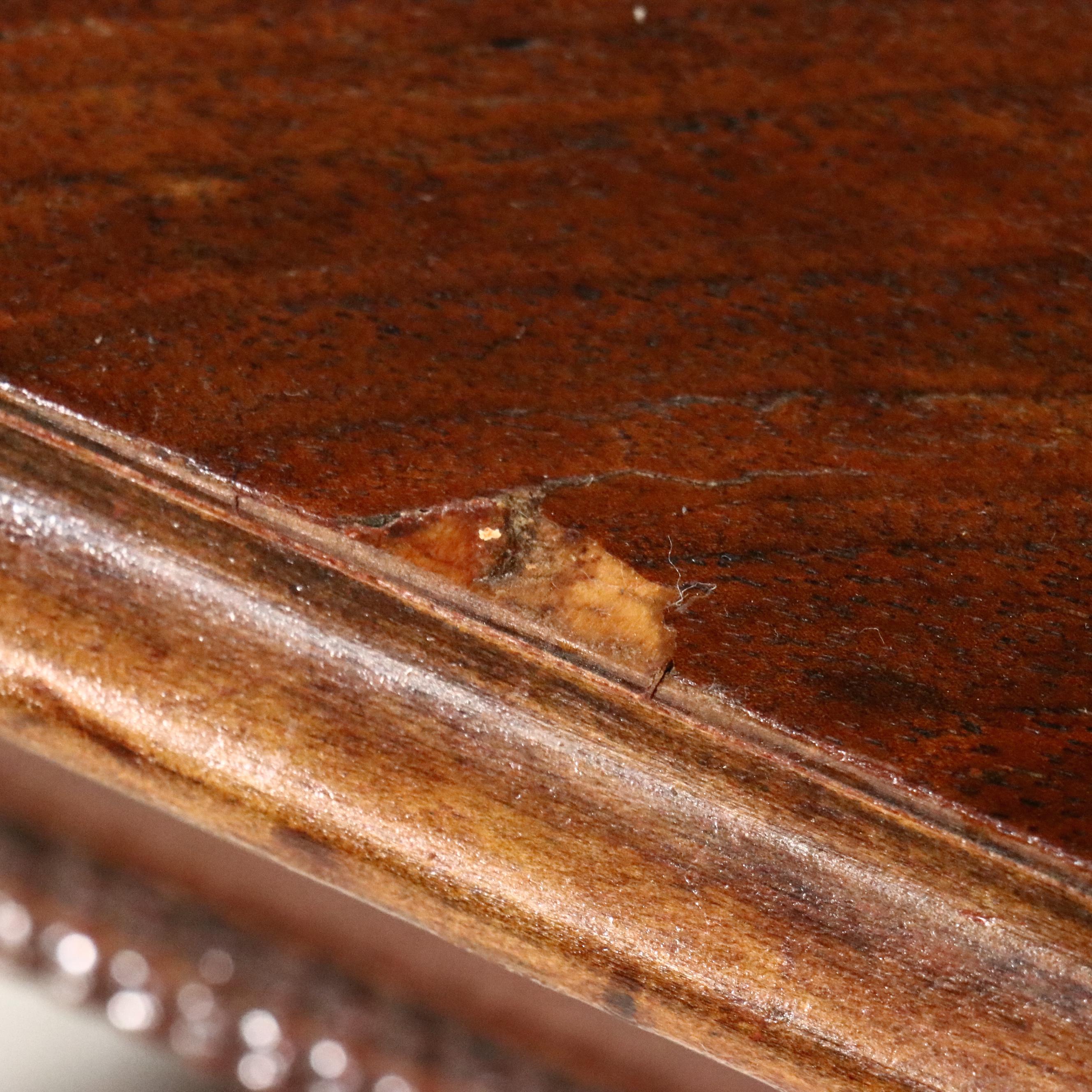 Cochran Chair Co. Jacobean Style Walnut Center Table, Early to Mid-20th Century
