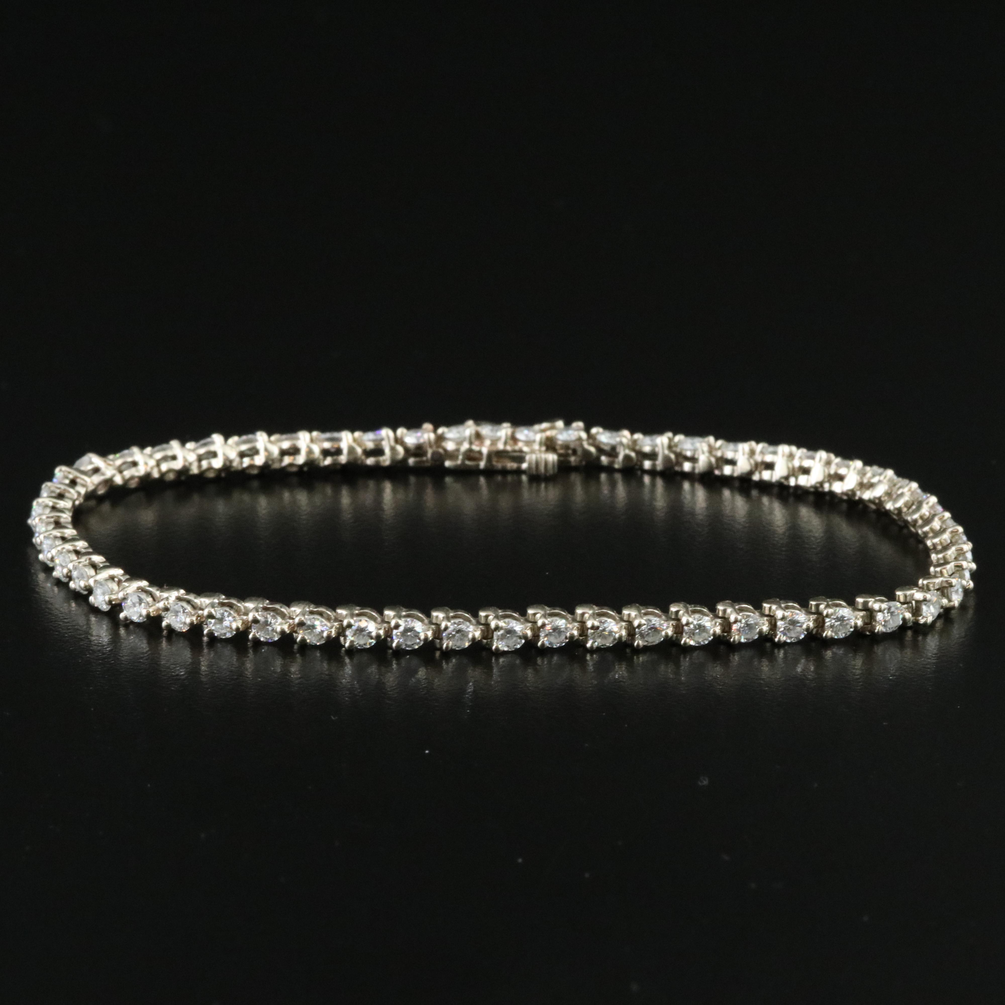 14K 3.20 CTW Diamond Line Bracelet