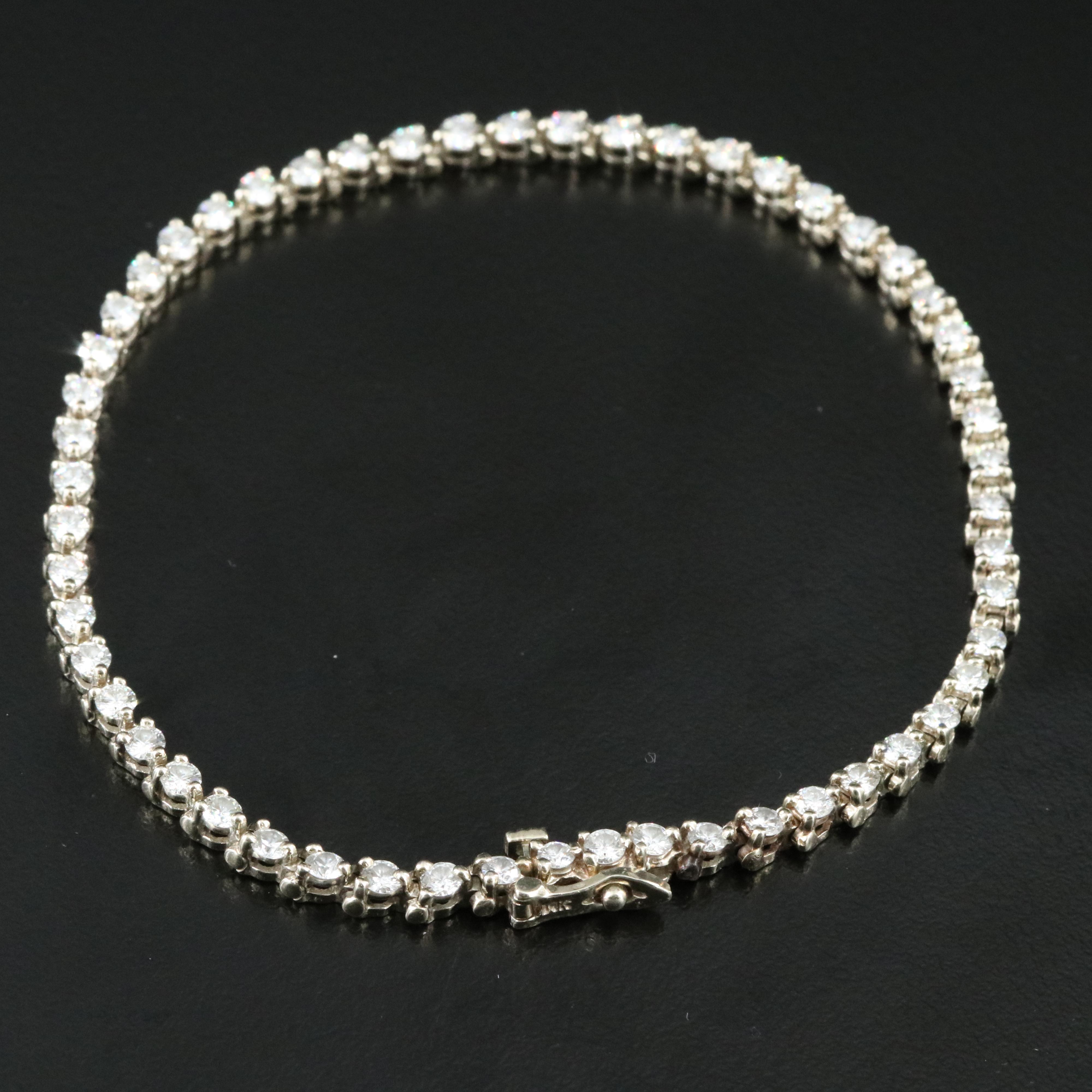 14K 3.20 CTW Diamond Line Bracelet
