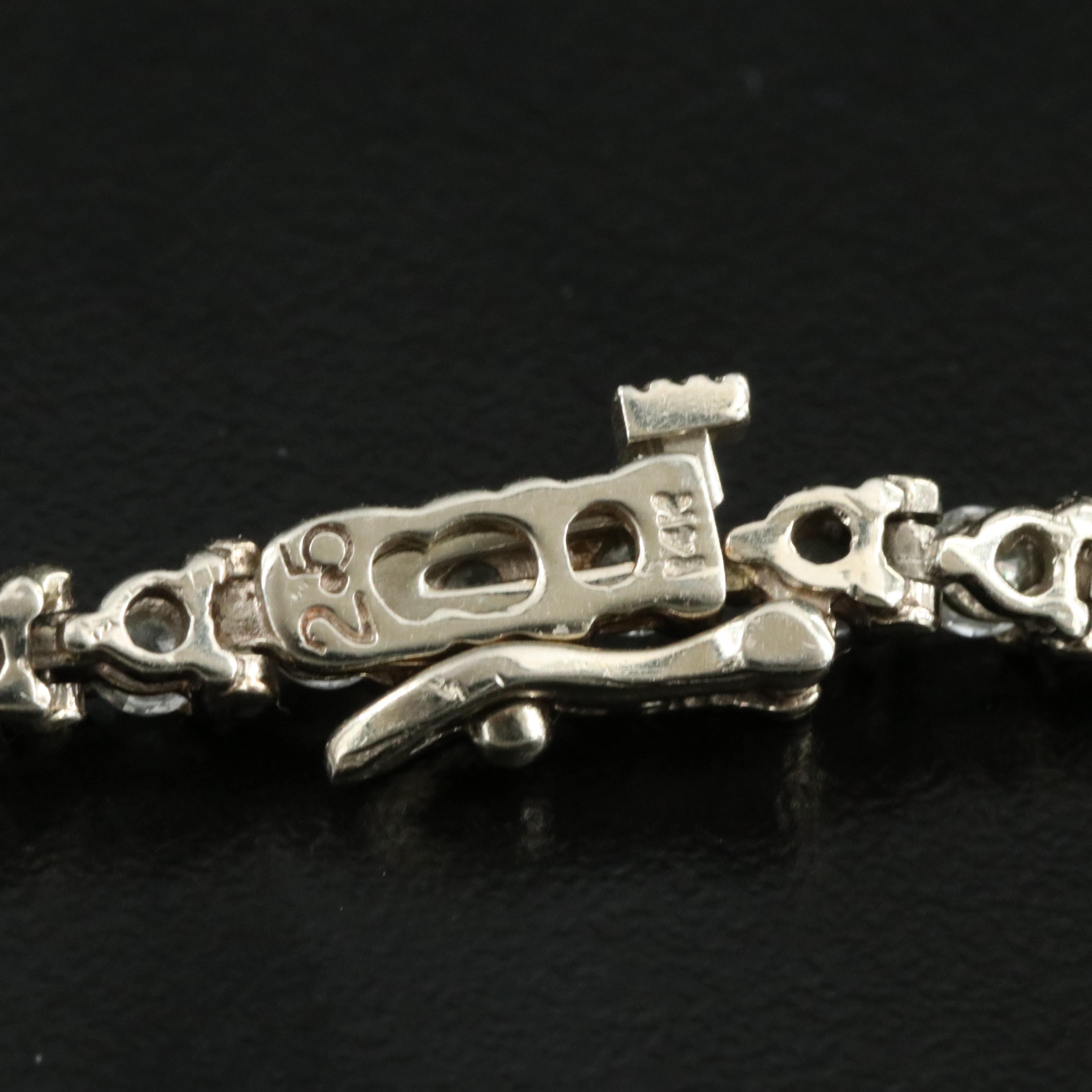 14K 3.20 CTW Diamond Line Bracelet