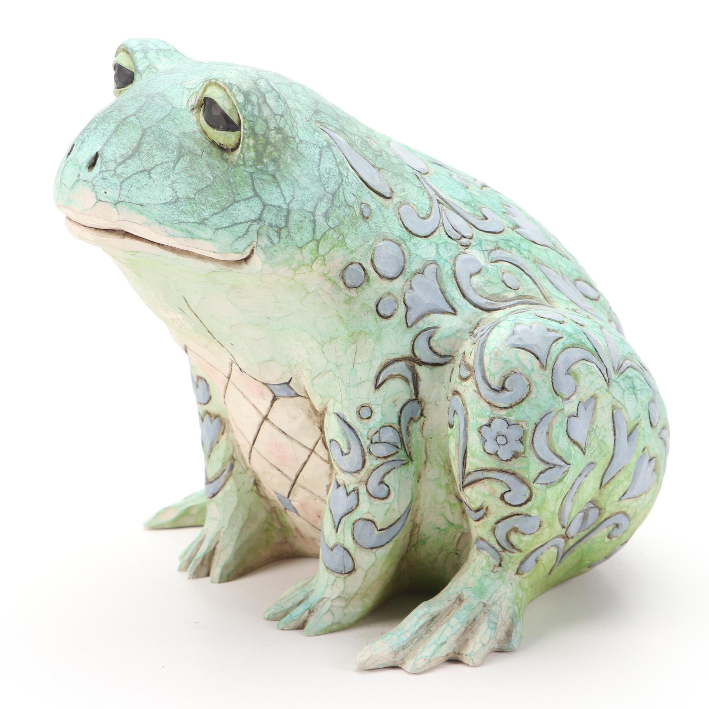 Jim Shore Heartwood Creek Frog Garden Statue