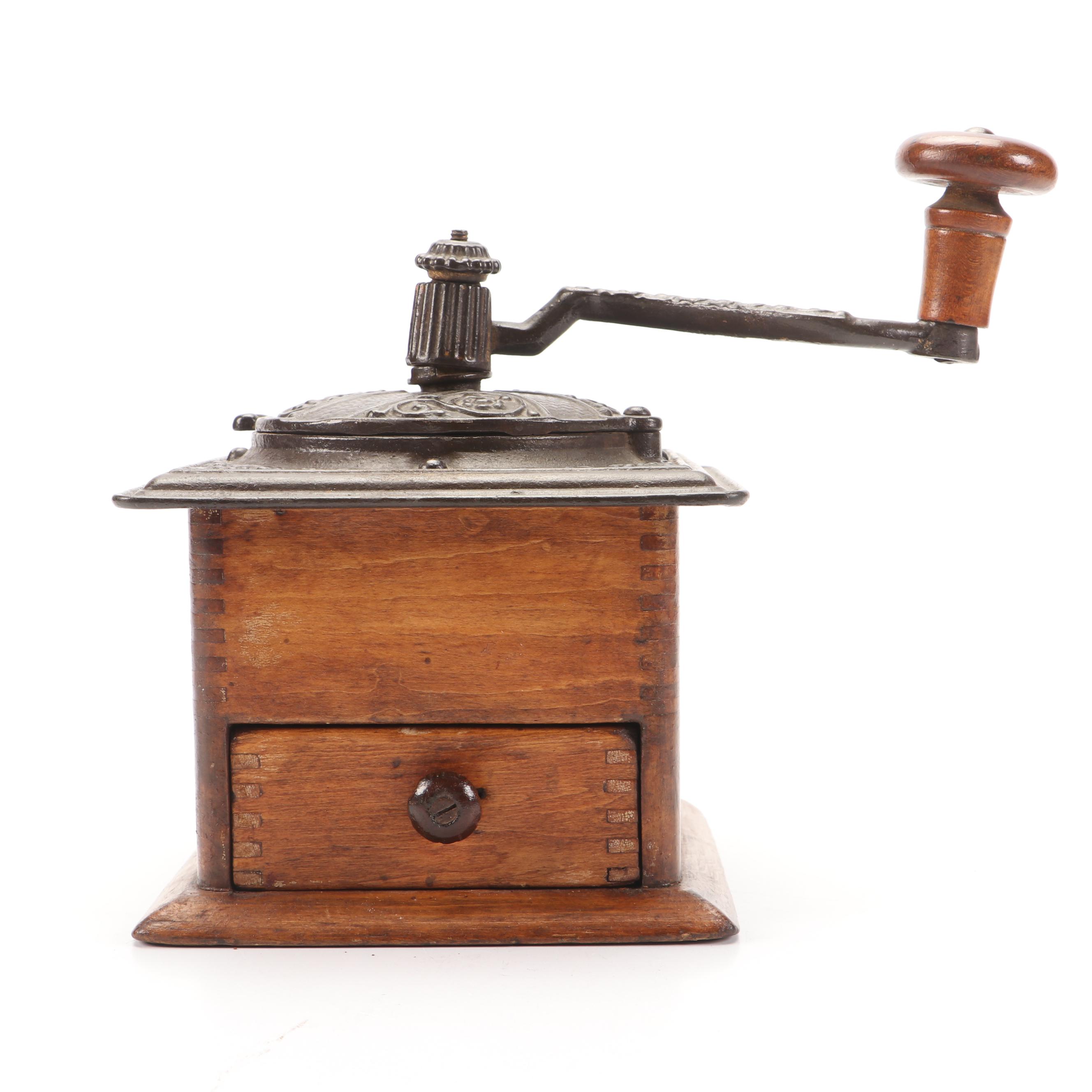 Victorian Manual Coffee Grinder, Late 19th/Early 20th Century