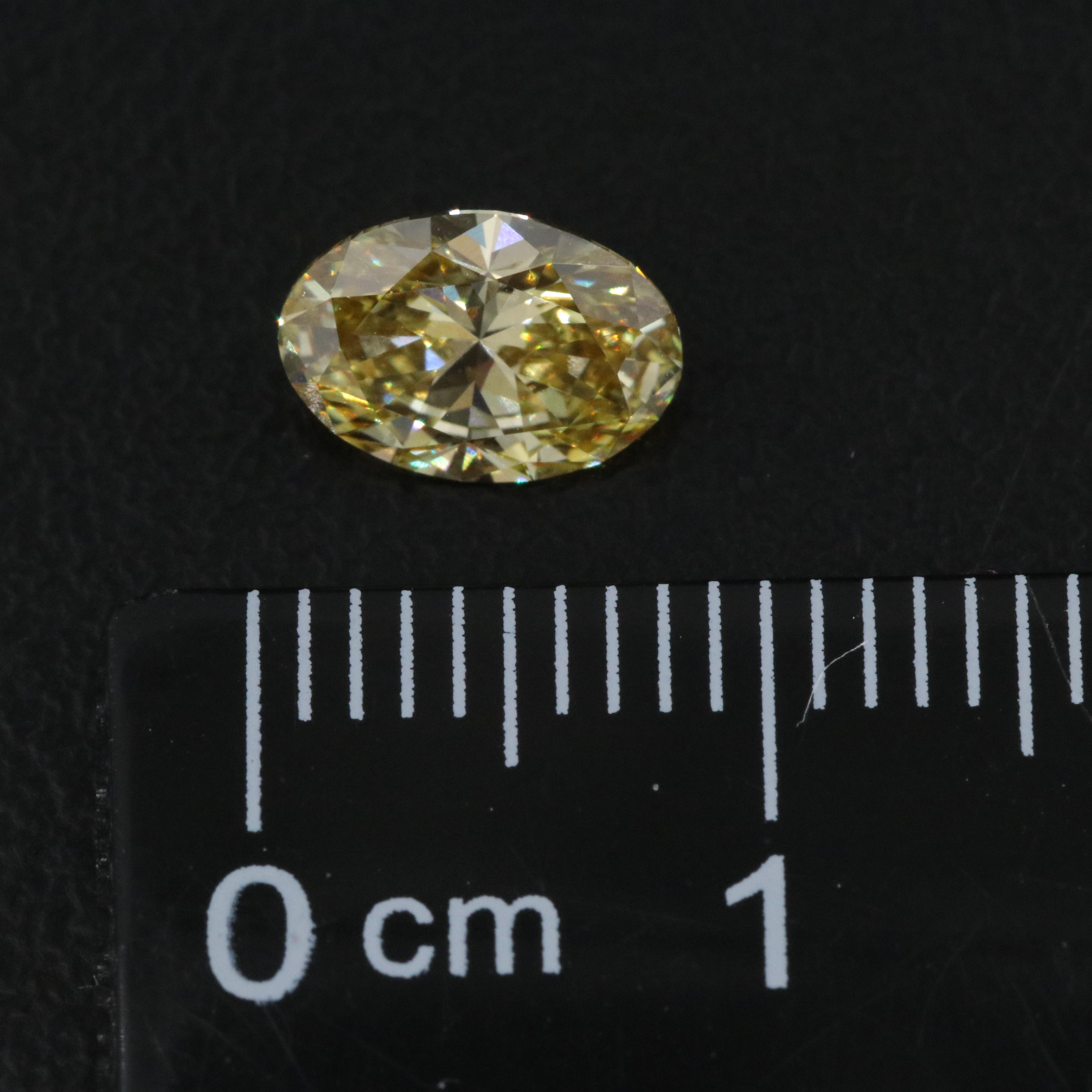 Loose 1.00 CT Lab Grown Fancy Yellow Diamond with IGI Report