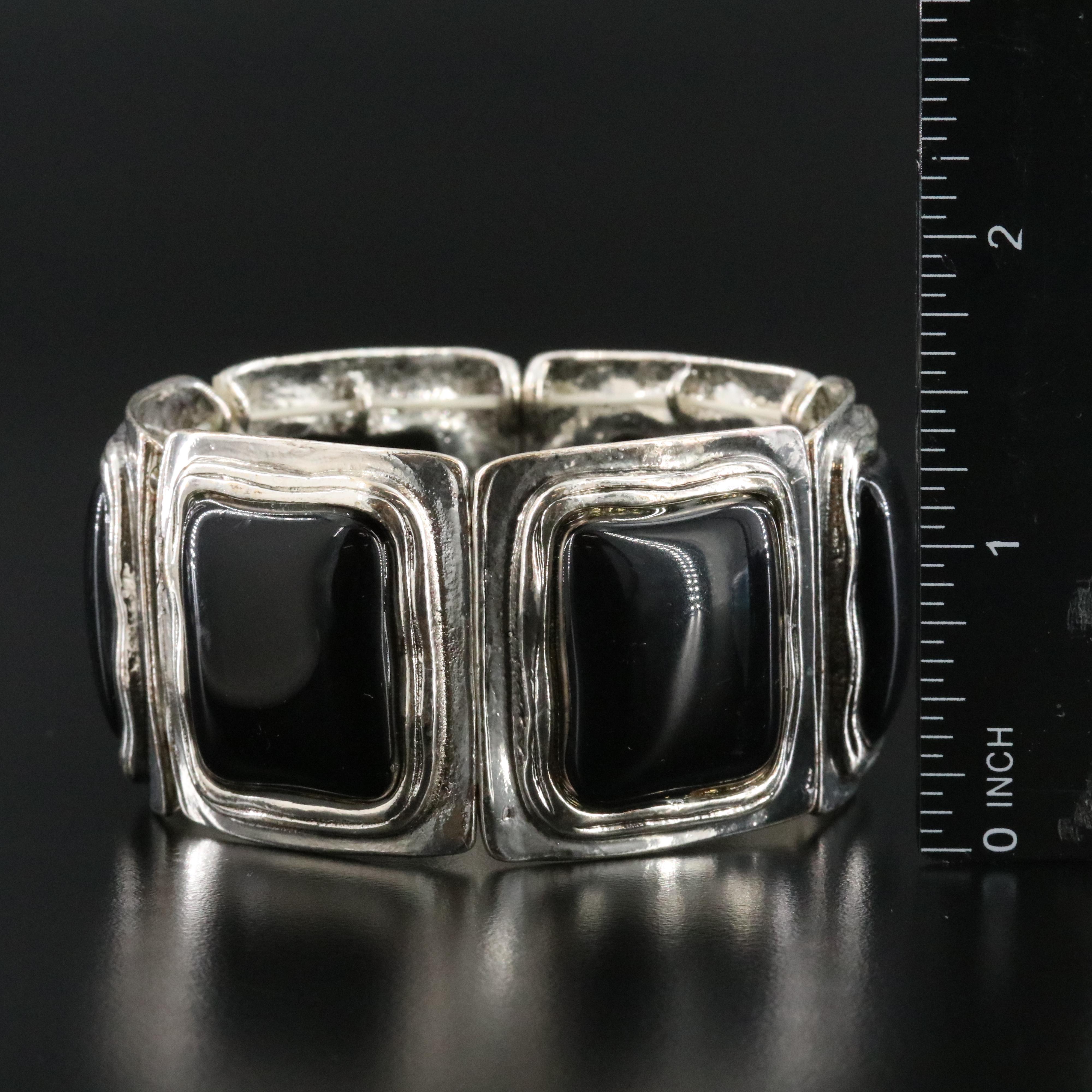 Monochromatic Jewelry Selection Featuring Sterling, Ceramic and Shell