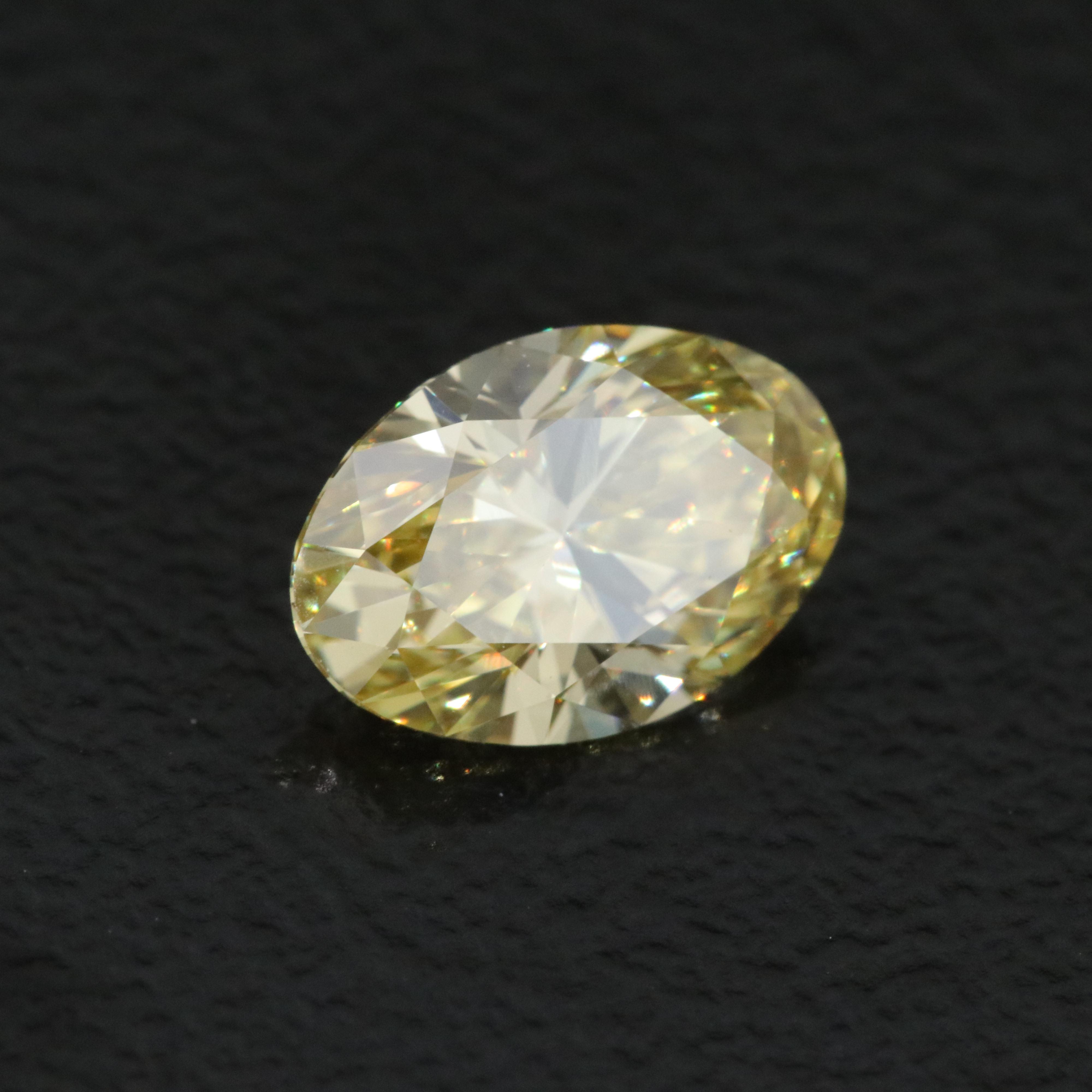 Loose 1.00 CT Lab Grown Fancy Yellow Diamond with IGI Report