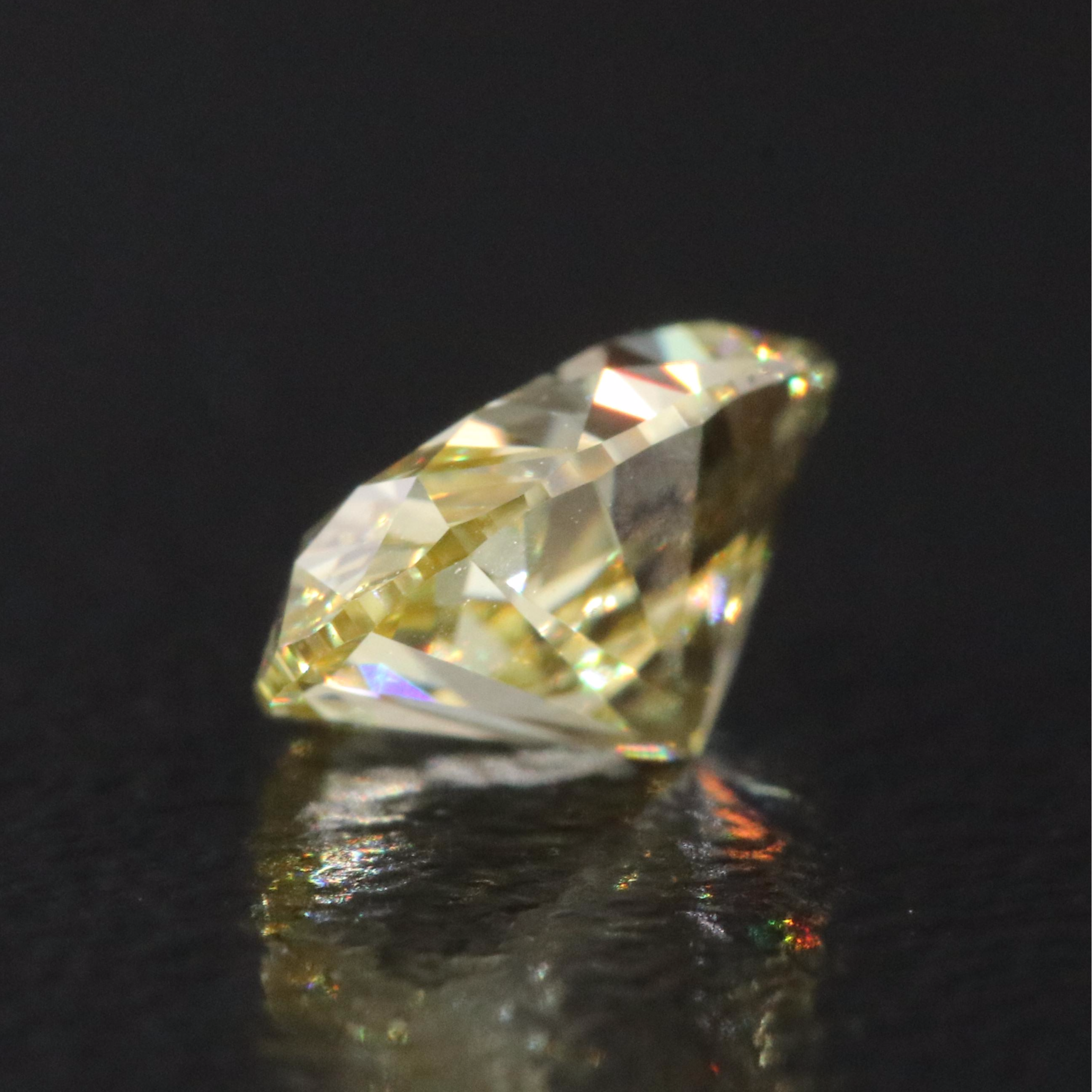 Loose 1.00 CT Lab Grown Fancy Yellow Diamond with IGI Report