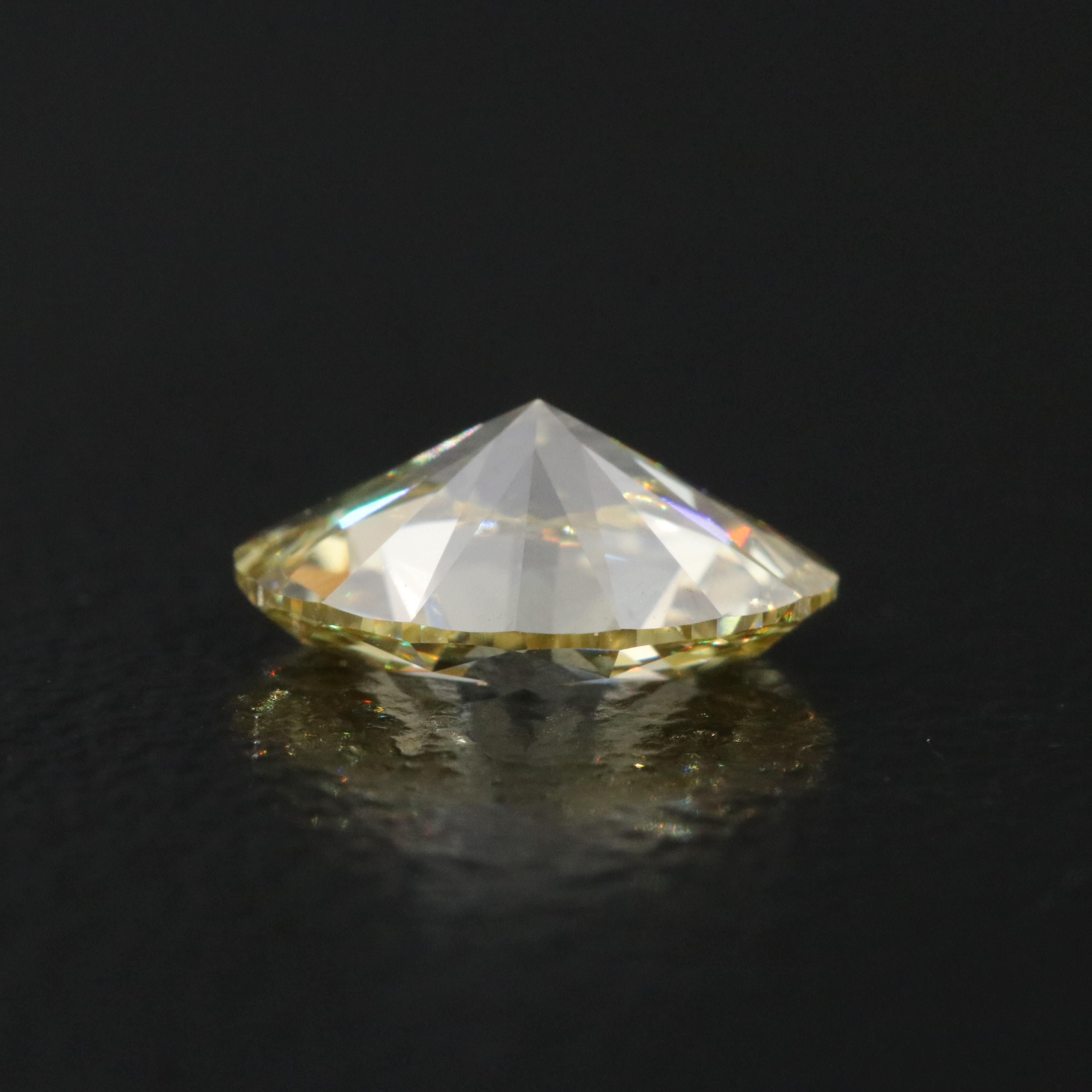 Loose 1.00 CT Lab Grown Fancy Yellow Diamond with IGI Report