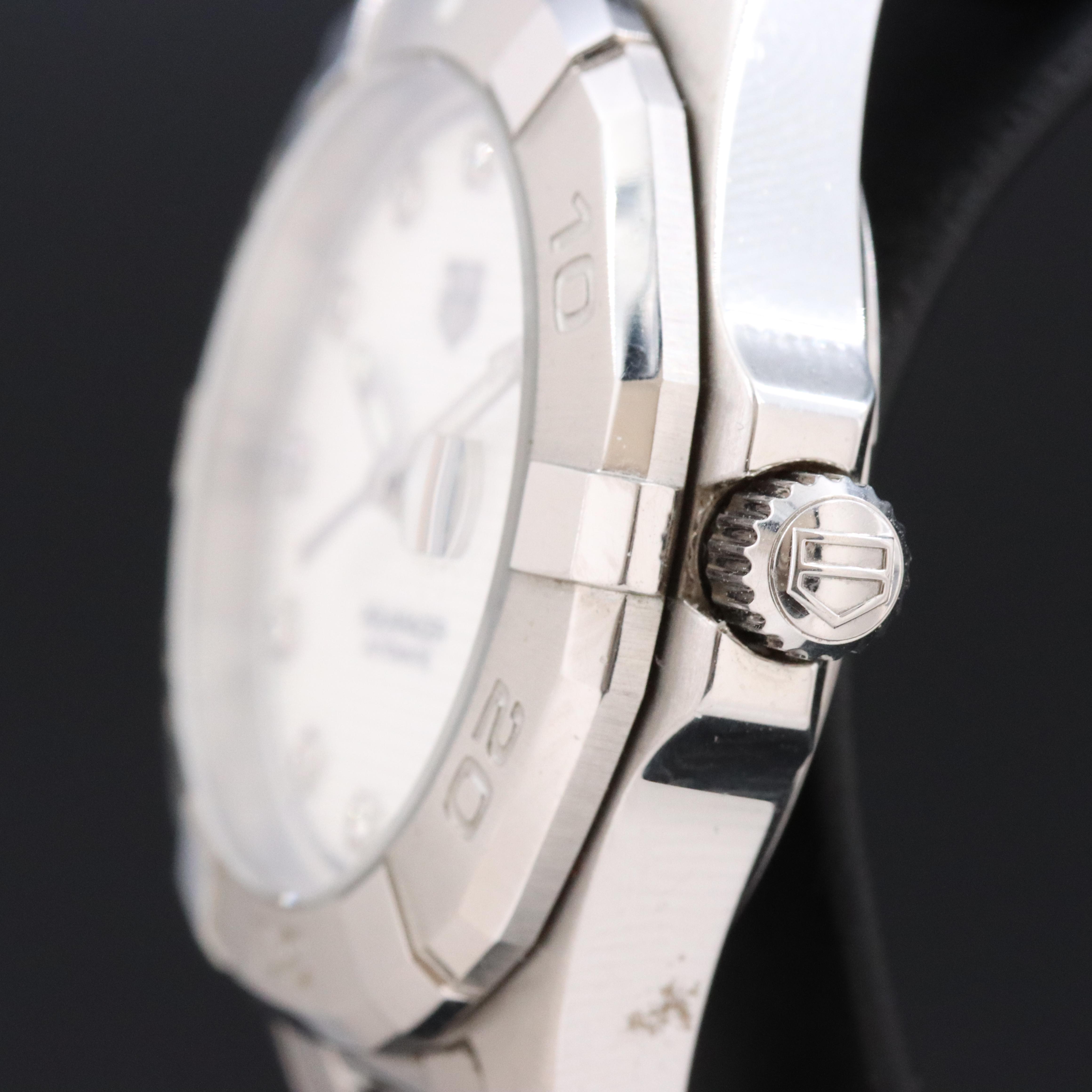 TAG Heuer Diamond Dial Stainless Steel Automatic Date Watch