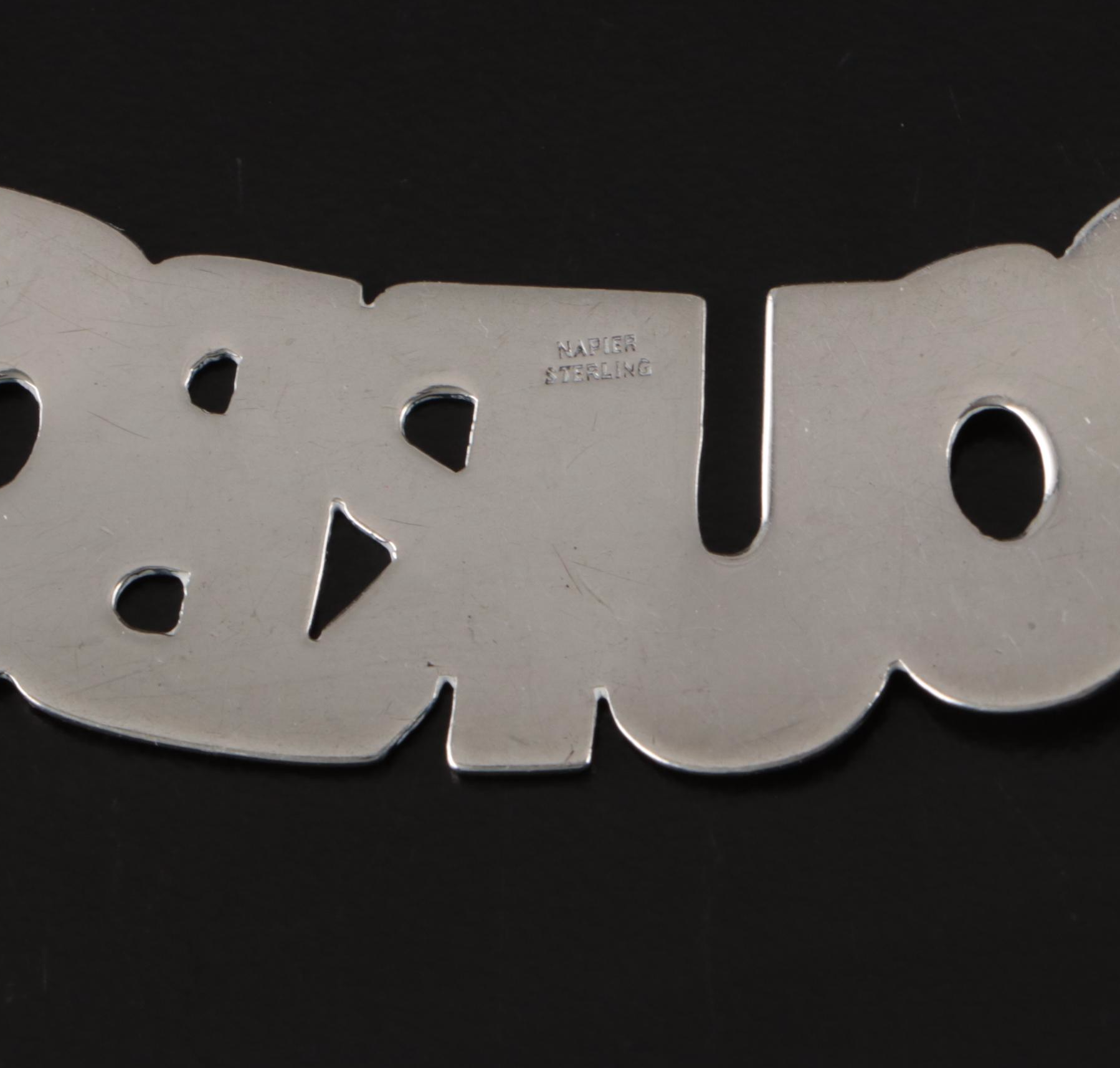 Stieff Williamsburg Restoration and Other Sterling Silver Bottle Tags