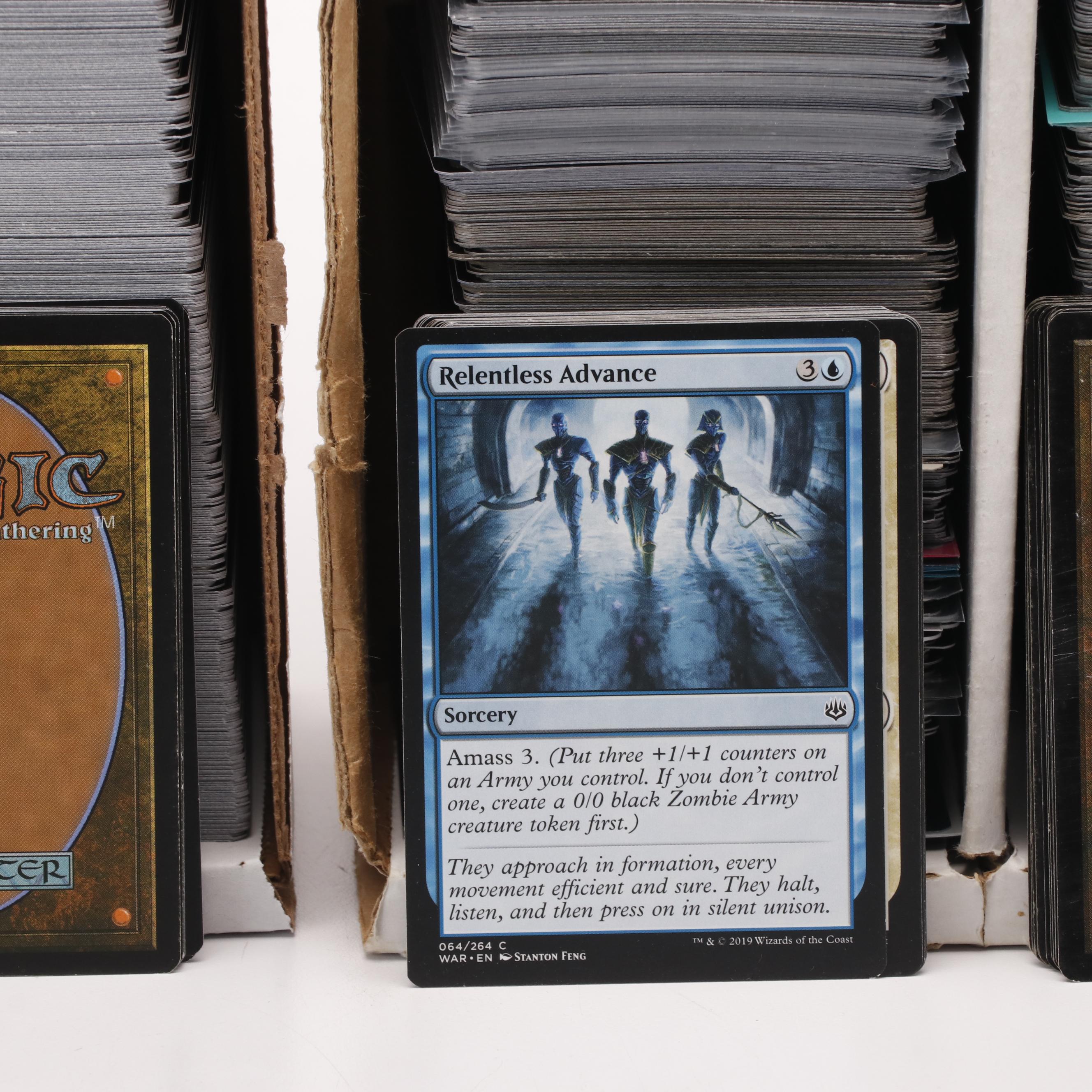 Collection of Over 6,000 Magic The Gathering Trading Cards
