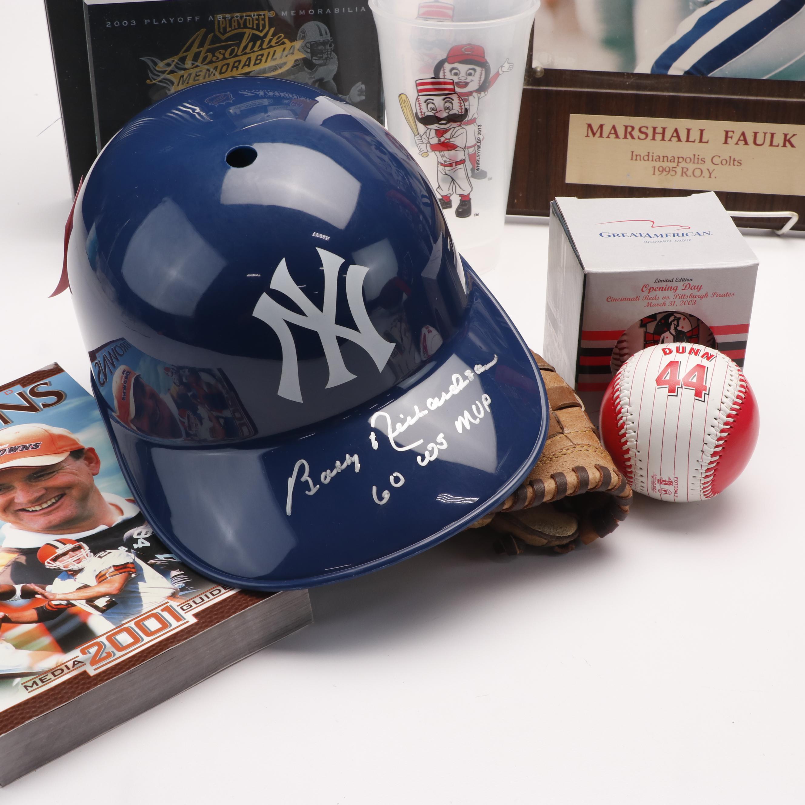 Pete Rose Signed Glove with Bobby Richardson Signed Helmet and More Memorabilia