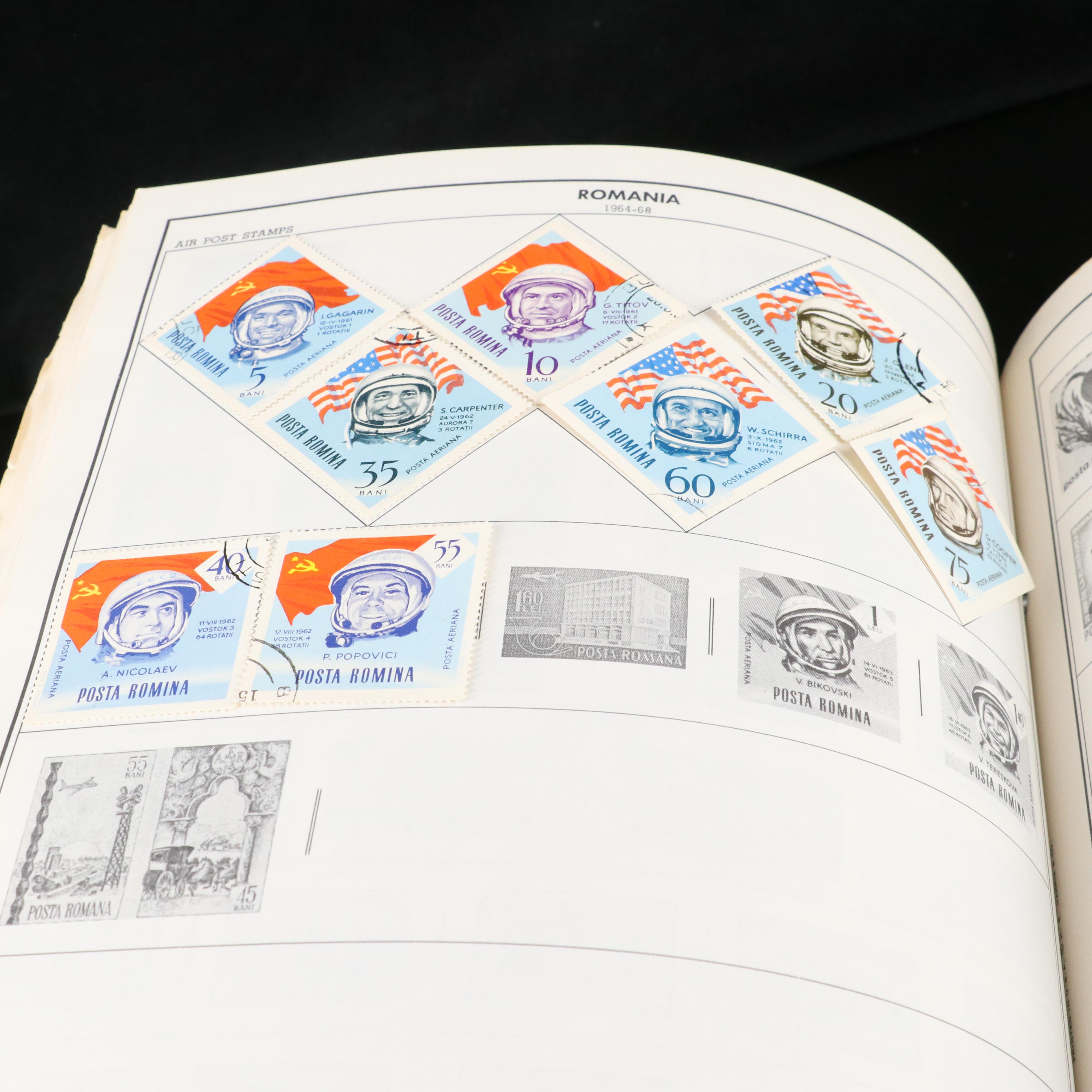 Citation Stamp Album with Some Used and Unused U.S. and Foreign Stamps