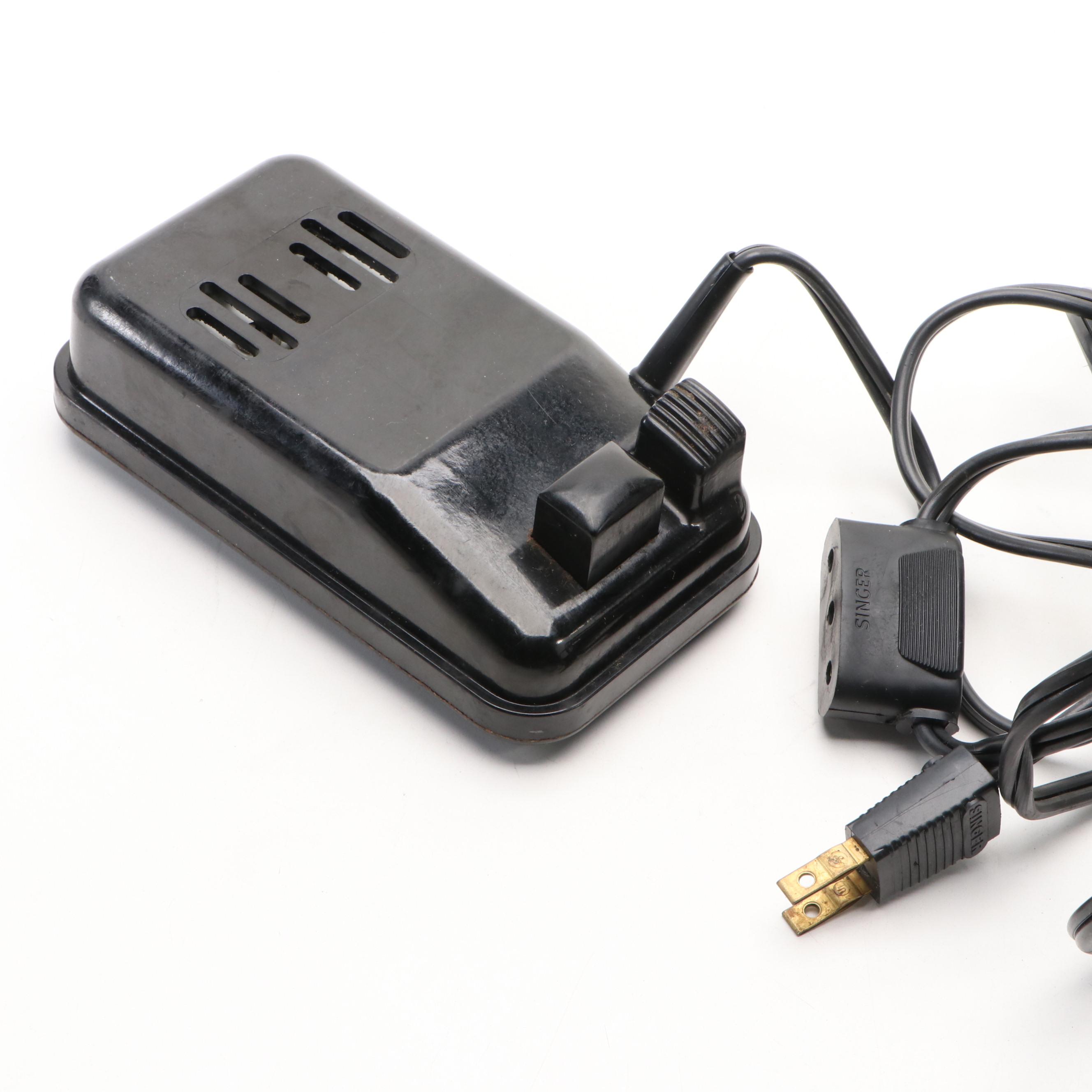 Singer Model 221 Featherweight Portable Sewing Machine with Case, 1936