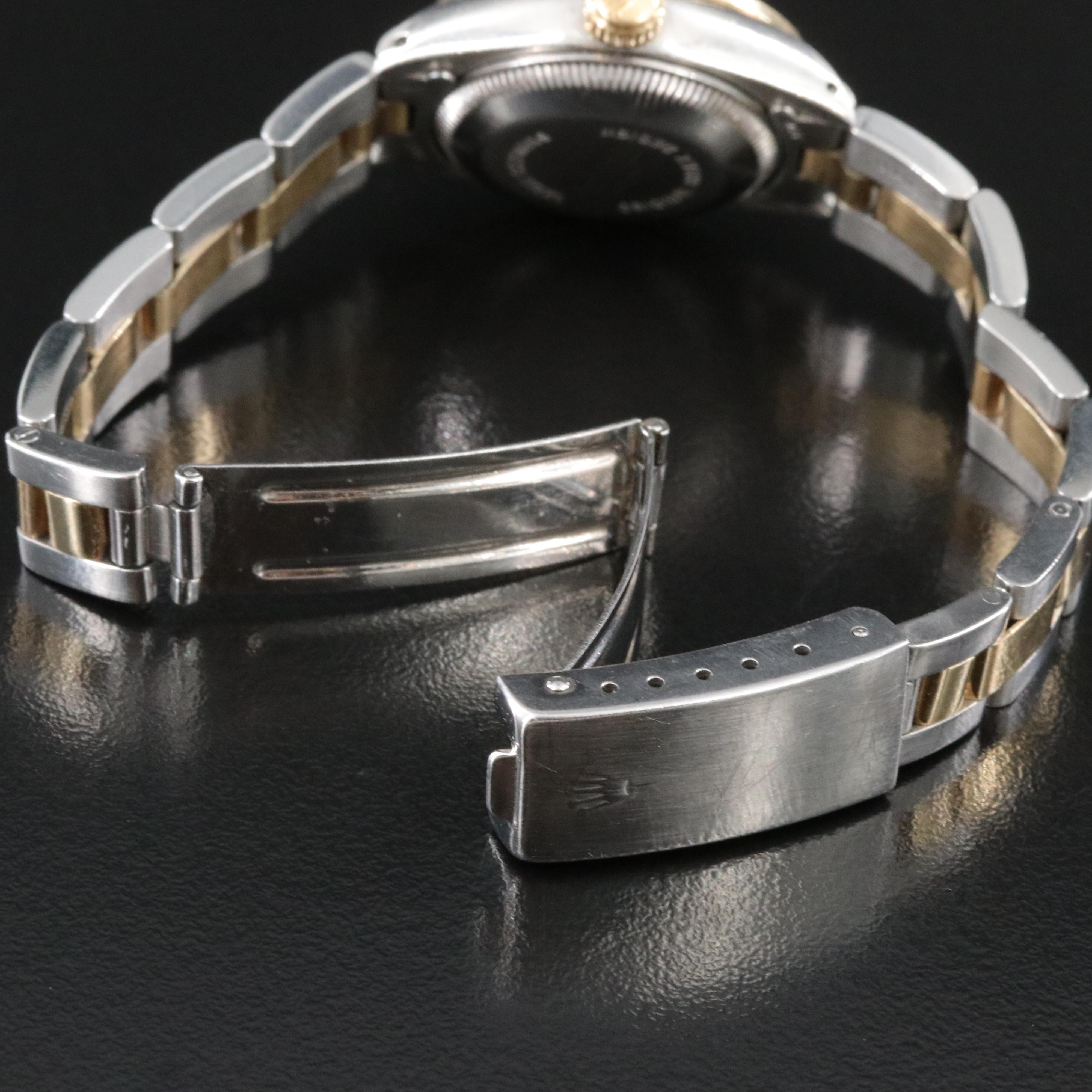 Rolex Datejust 6917 Custom Diamond Dial & Bezel 26mm 18K & Steel Watch