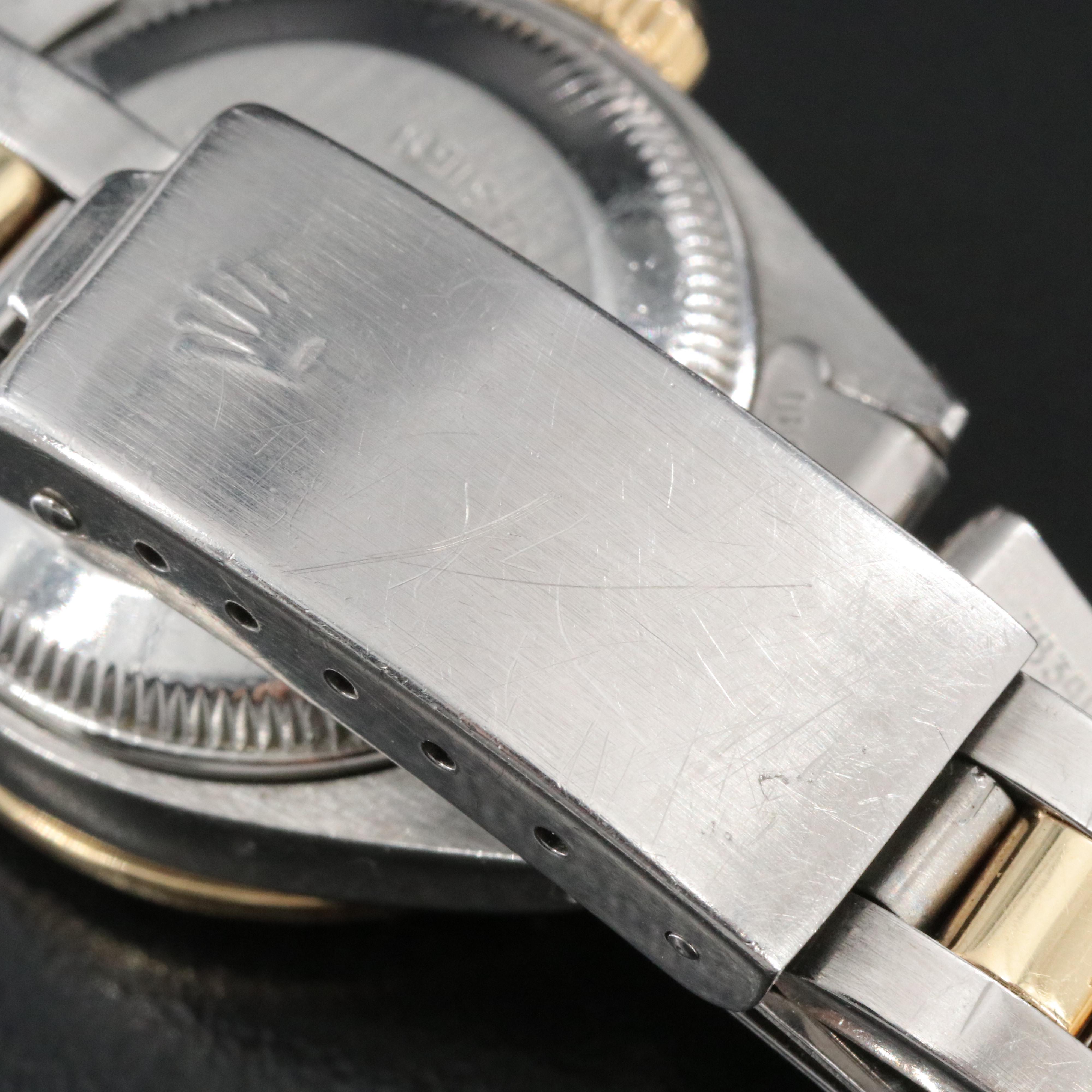 Rolex Datejust 6917 Custom Diamond Dial & Bezel 26mm 18K & Steel Watch