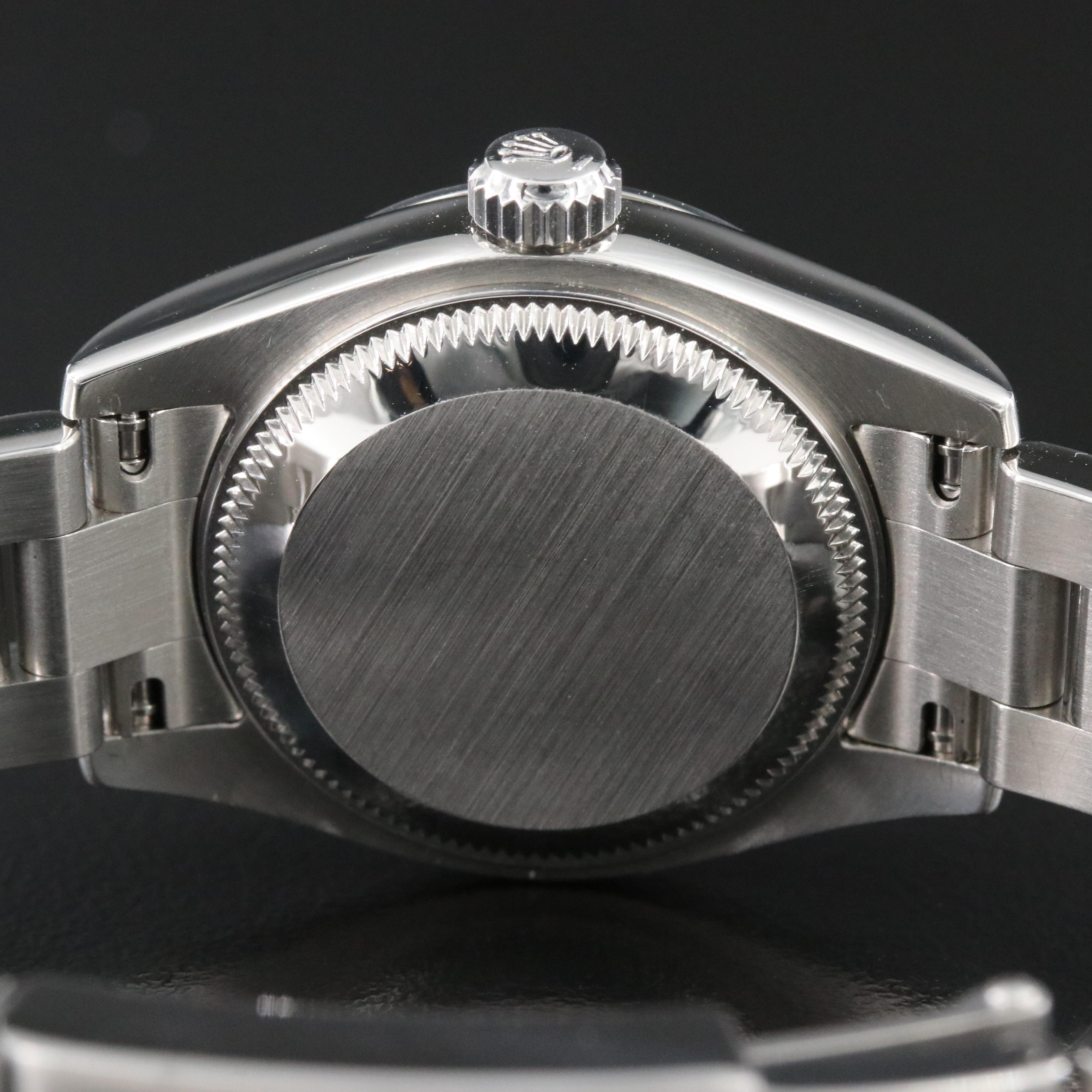 Rolex Oyster Perpetual 176200 Silver/Pink Dial 26mm Steel Automatic Watch