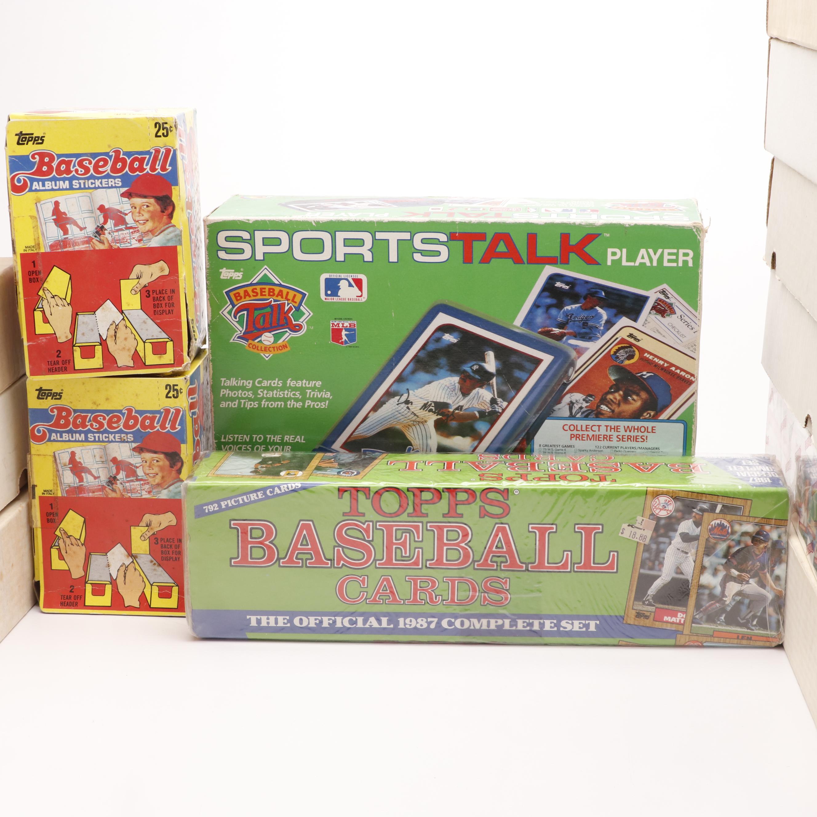 Large Group of Baseball, Football, and Hockey Card Year Sets