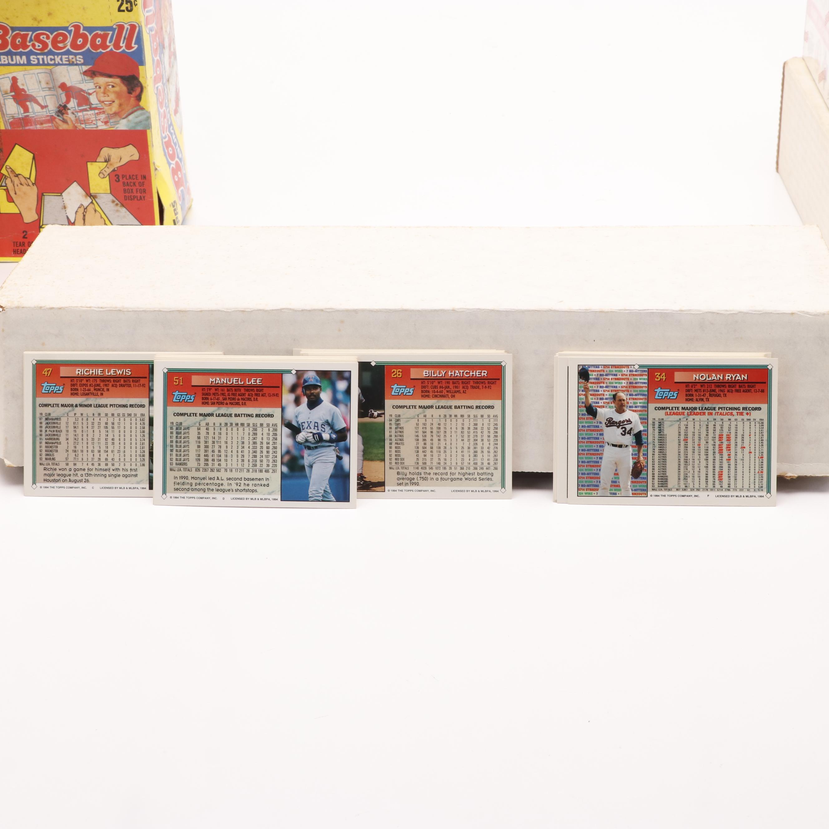 Large Group of Baseball, Football, and Hockey Card Year Sets