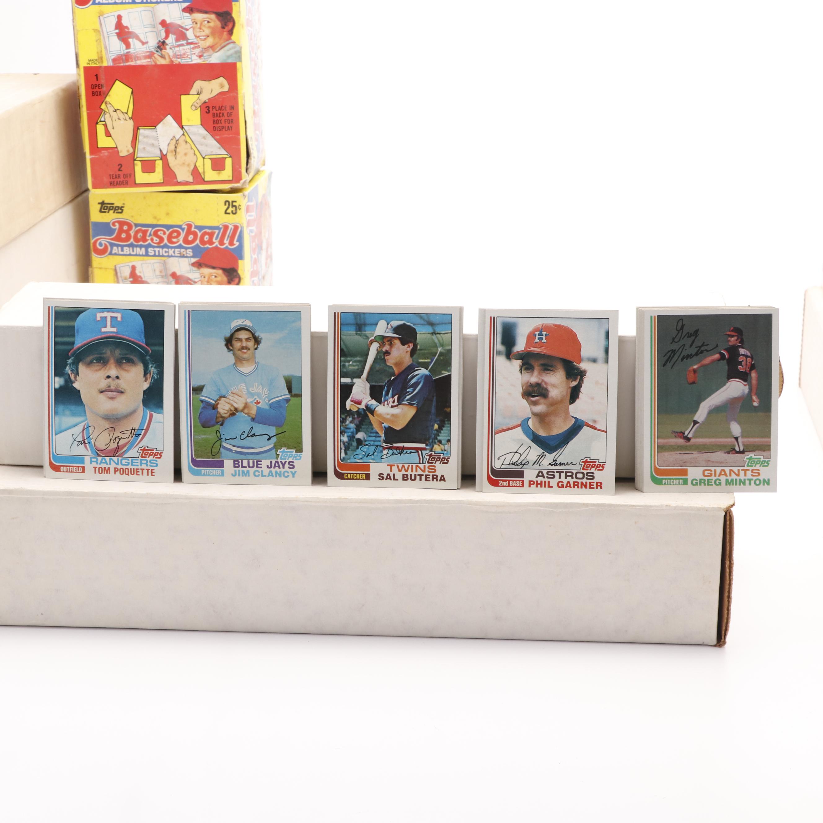 Large Group of Baseball, Football, and Hockey Card Year Sets