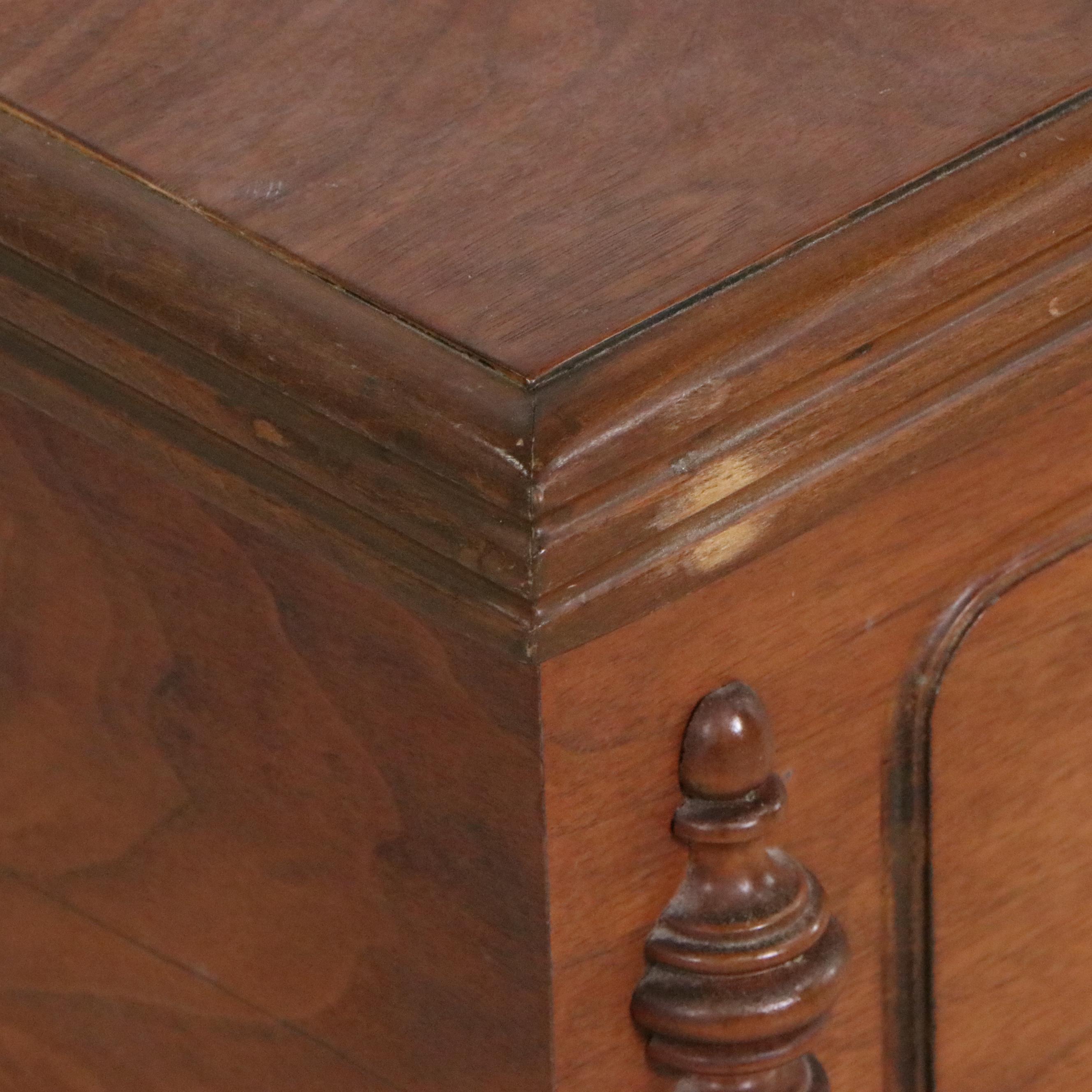 Jacobean Style Wooden Cedar Chest, Mid to Late 20th Century
