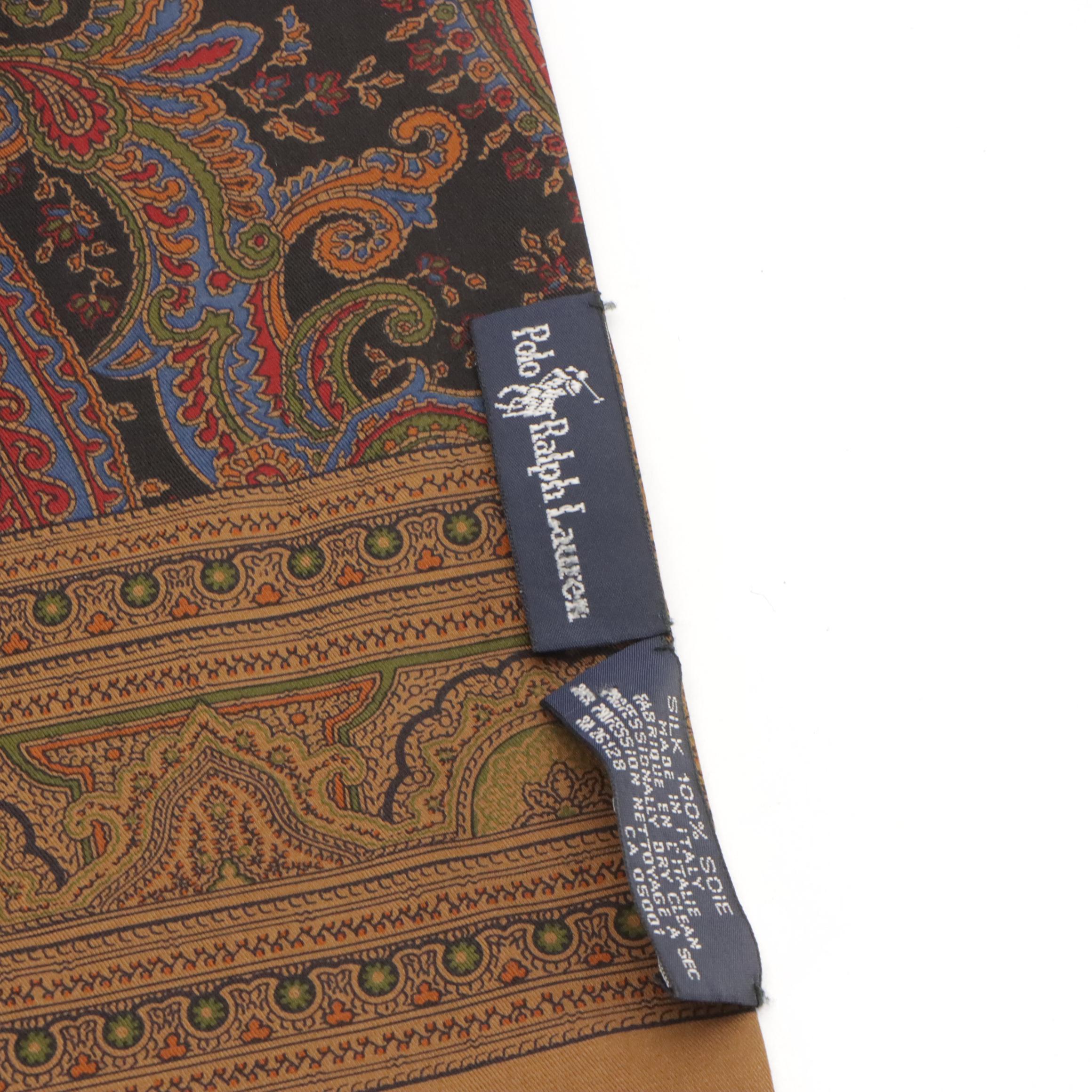 Polo Ralph Lauren, Salvatore Ferragamo, and Burberrys Silk Scarves with More