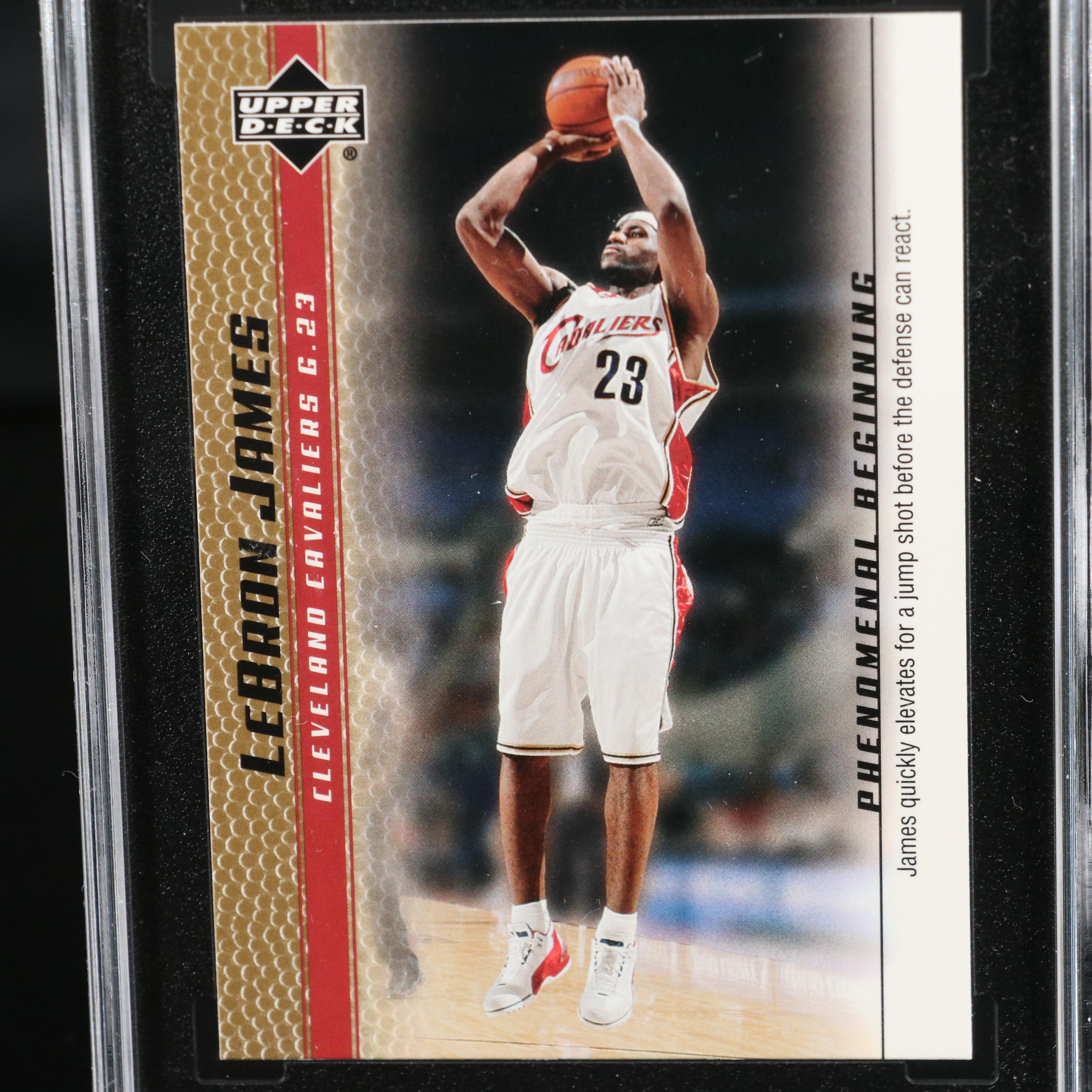 2003-04 Upper Deck LeBron James Phenomenal Beginning Card Graded SGC 10