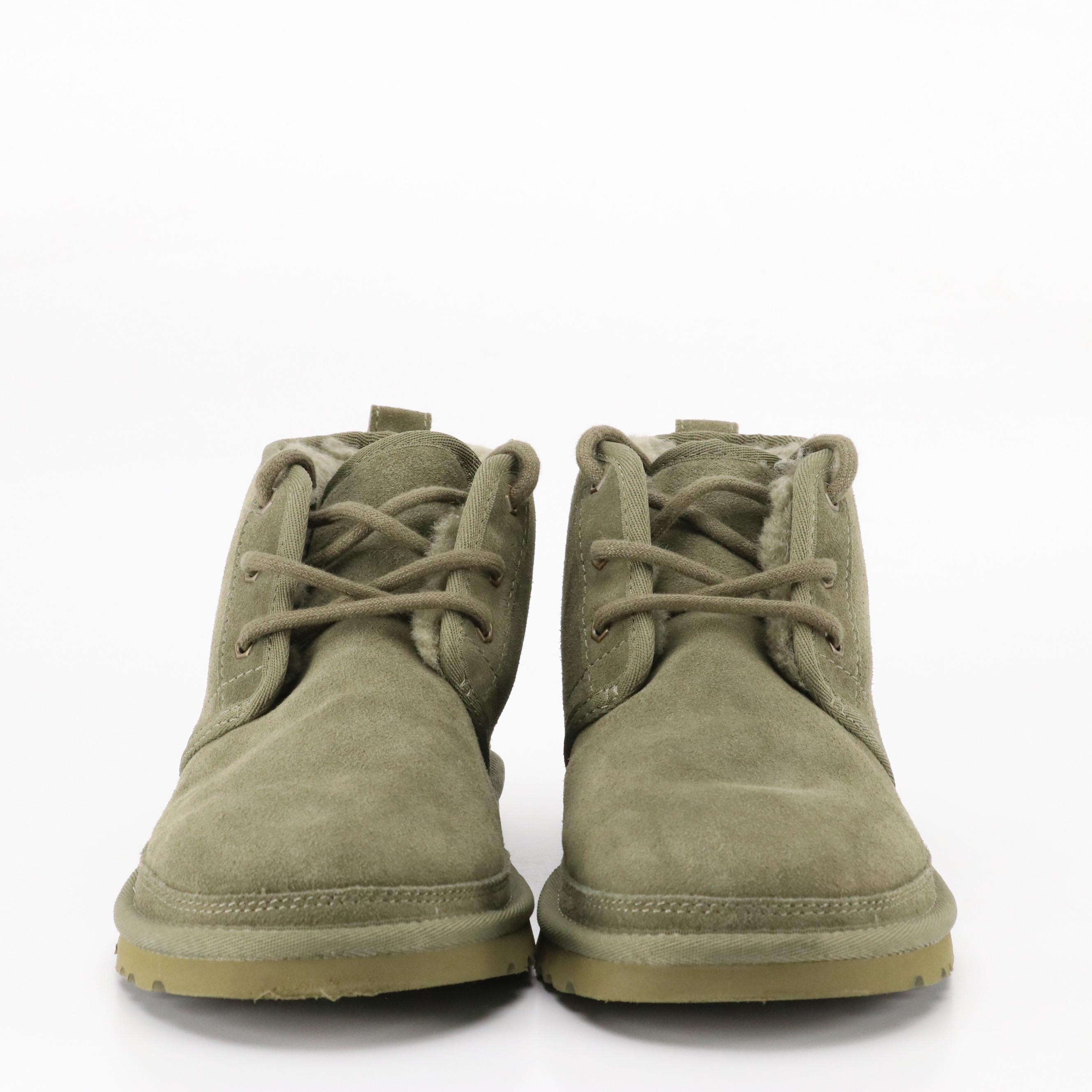 UGG Neumel Boot in Burnt Olive with Barbour Tartan Wool Scarf