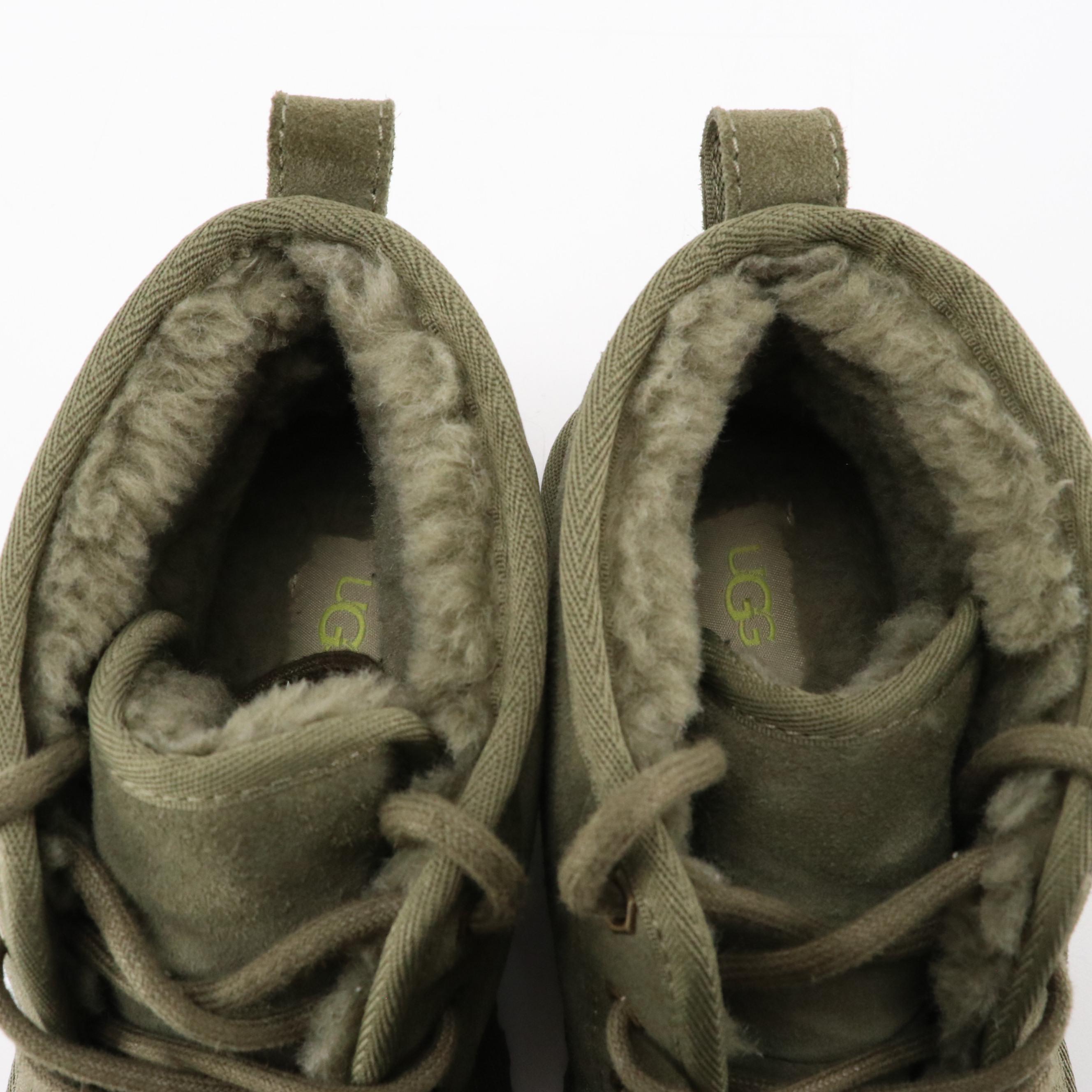 UGG Neumel Boot in Burnt Olive with Barbour Tartan Wool Scarf