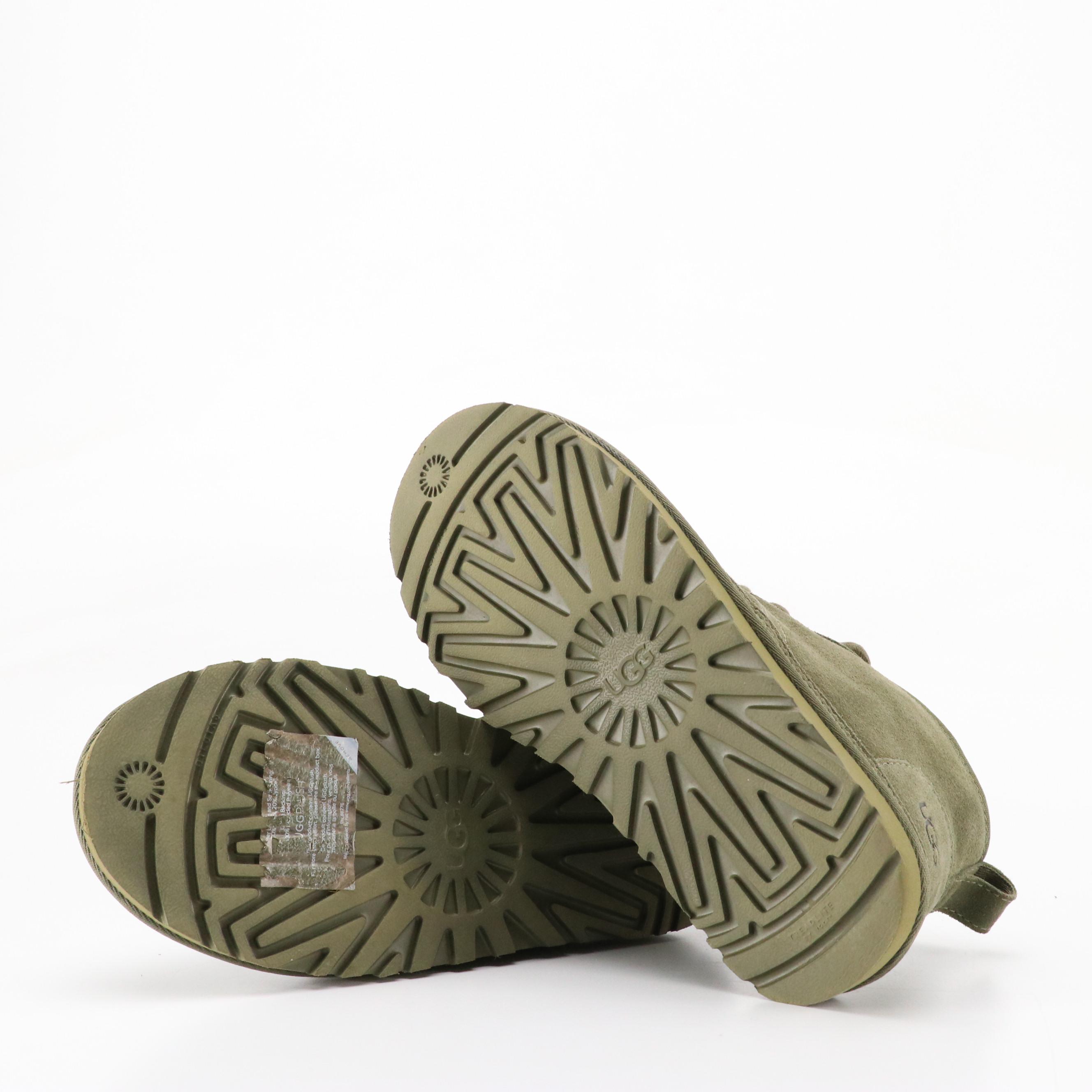 UGG Neumel Boot in Burnt Olive with Barbour Tartan Wool Scarf