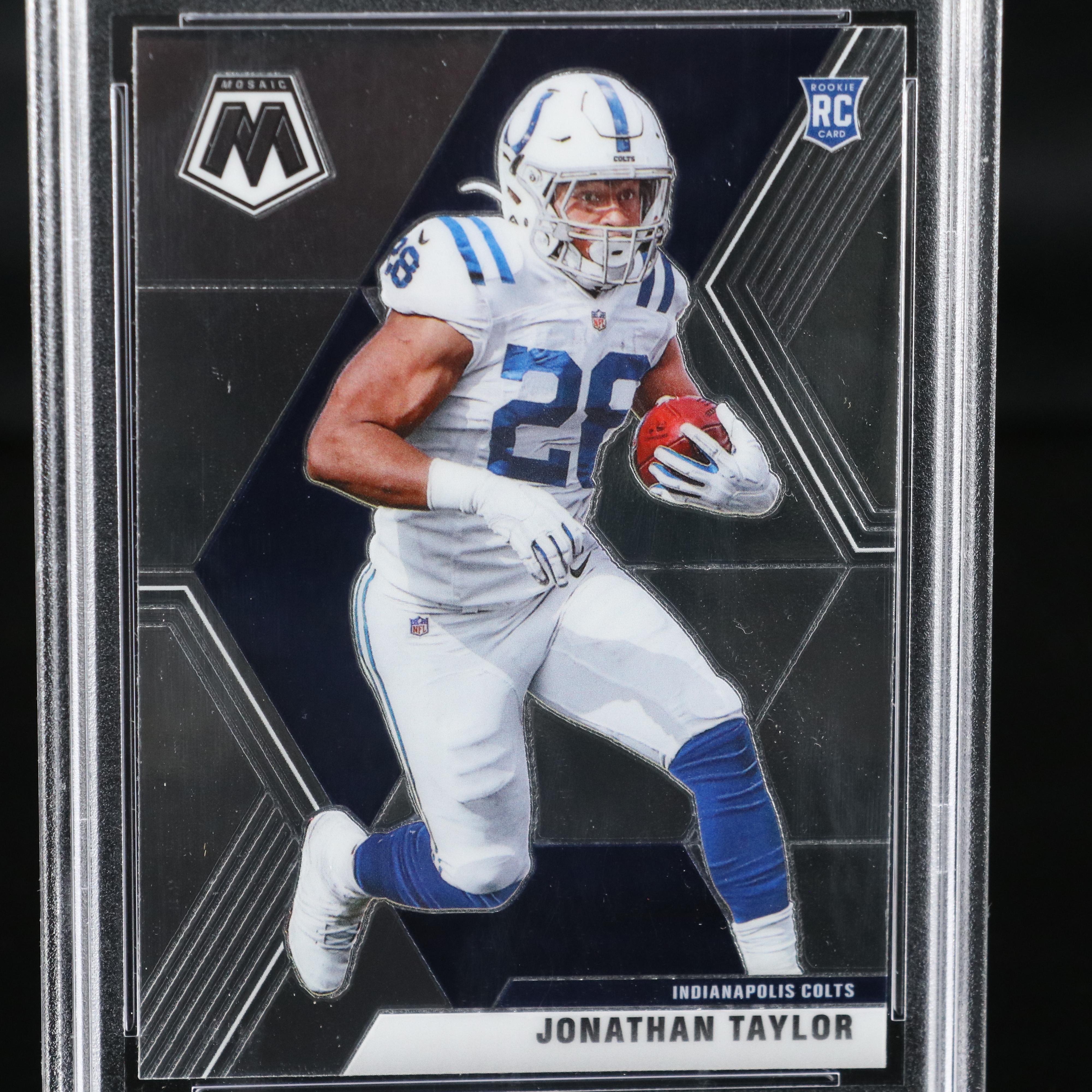 2020 Mosaic Jonathan Taylor Indianapolis Colts Rookie Card Graded PSA 10